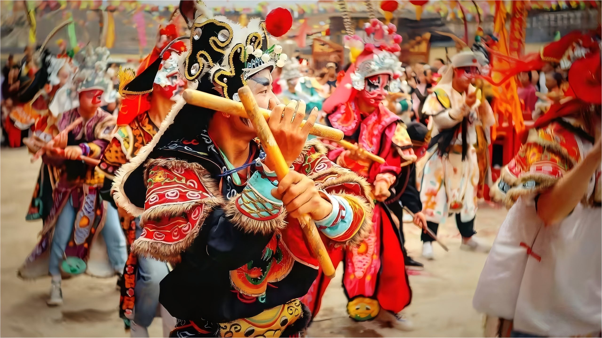 傳統英歌舞表演 傳統英歌舞表演