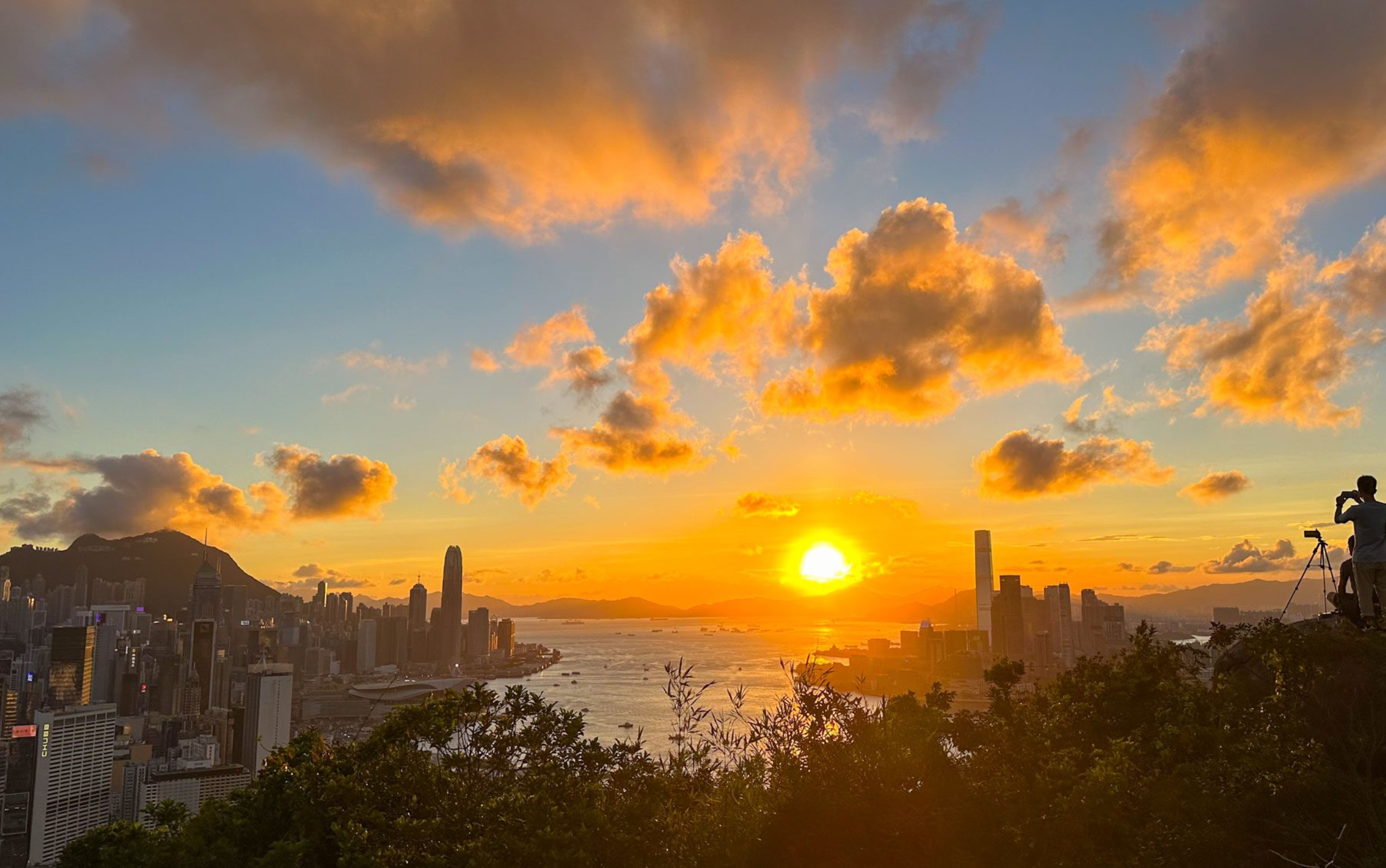Sunset at Red Incense Burner Summit & City Tram Tour