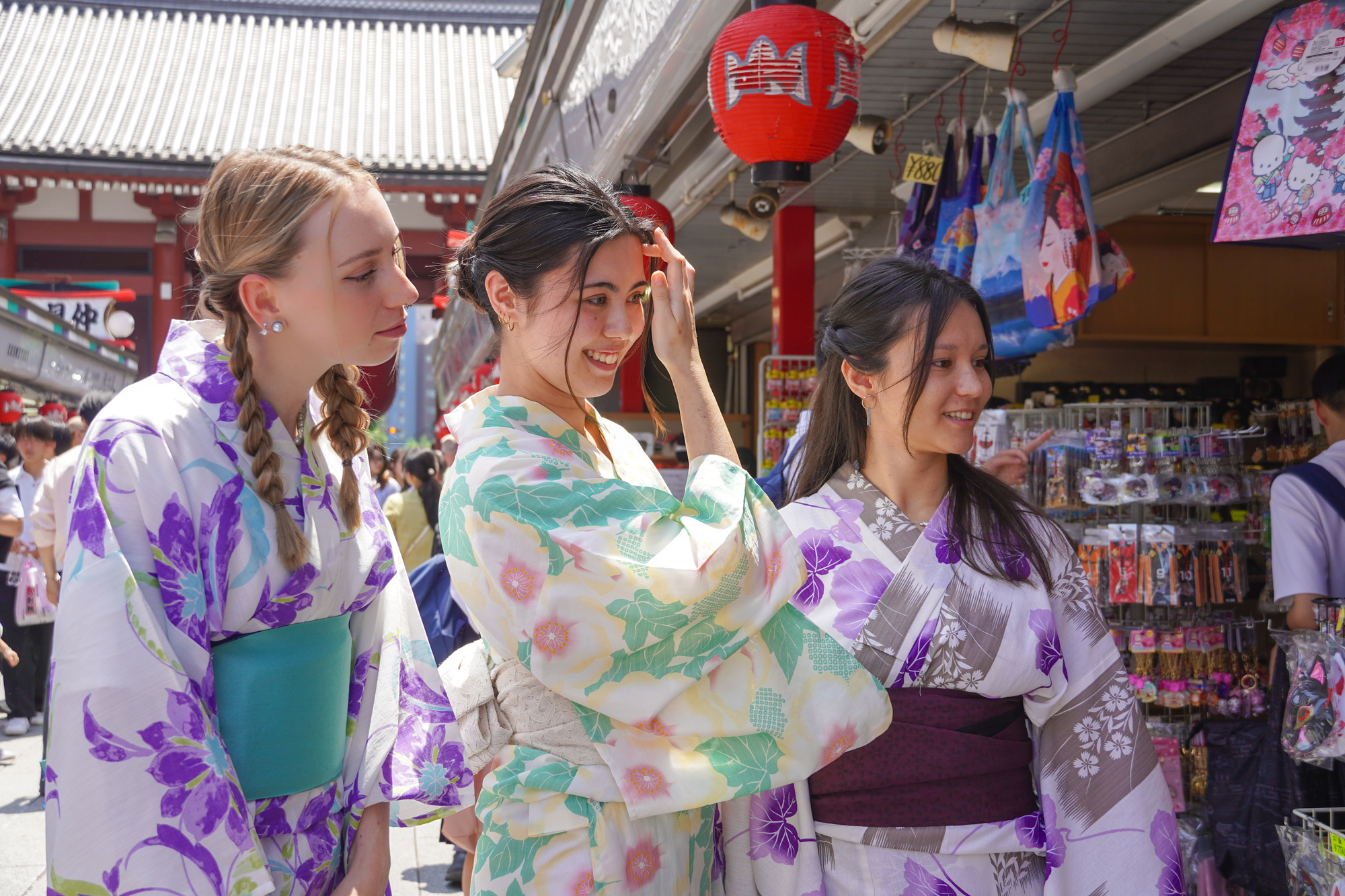 Explore Asakusa Traditions and Food in a Kimono