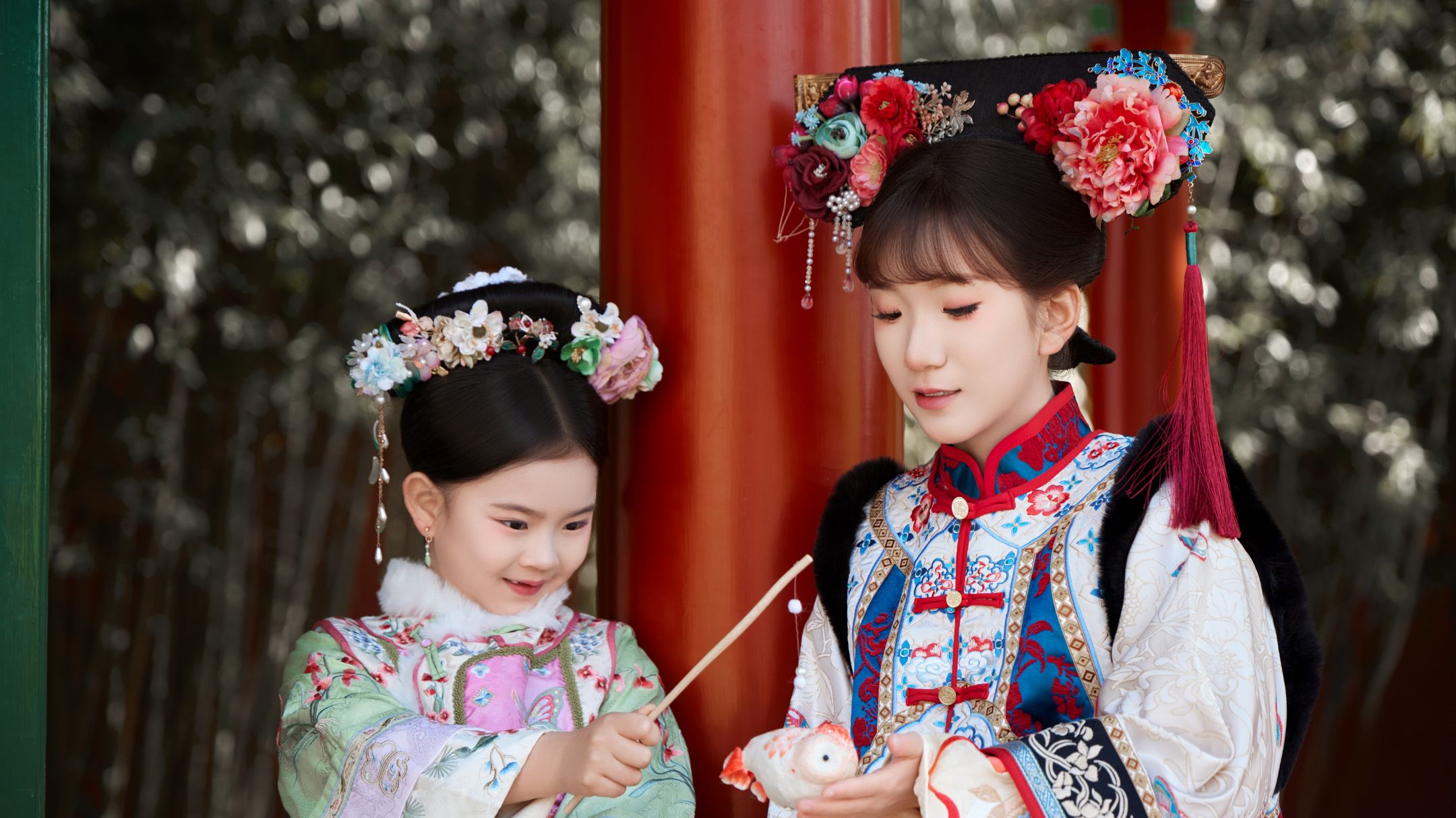北京清宮格格古裝漢服遊客拍攝體驗（北海公園/天壇/故宮外圍/頤和園）