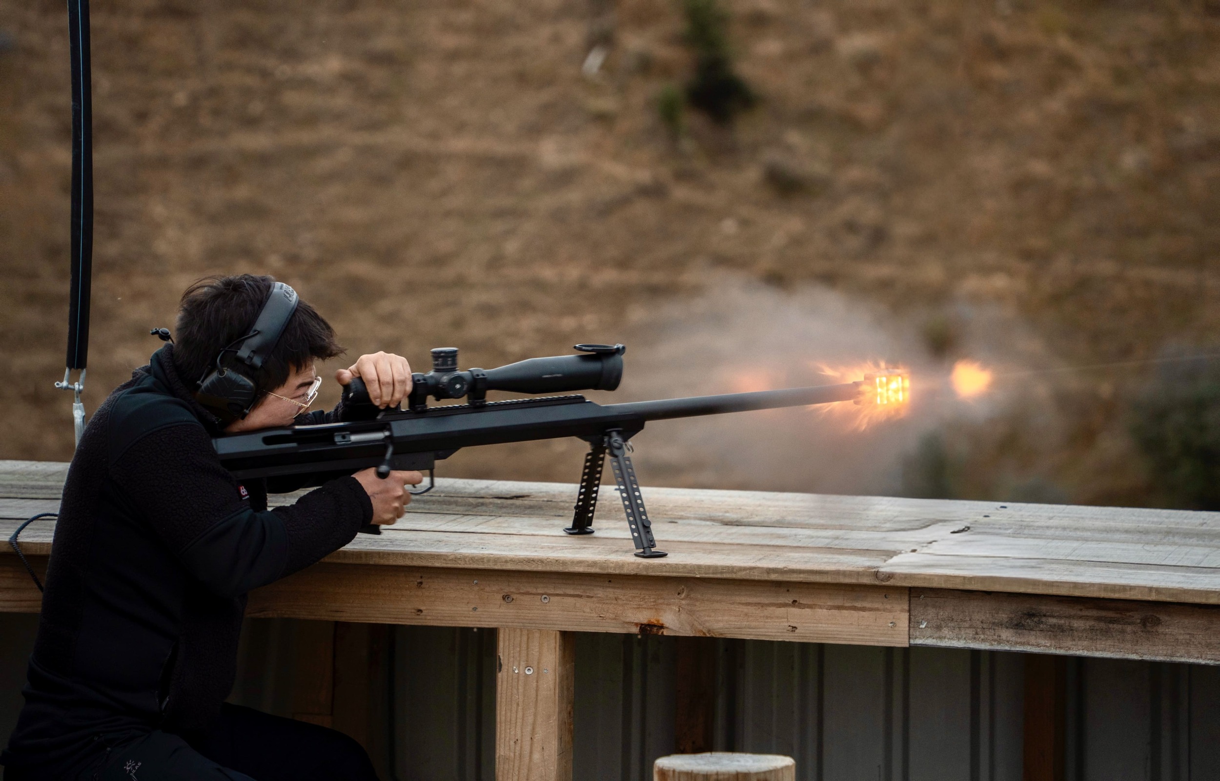 Barret M99 .50BMG Firing! 