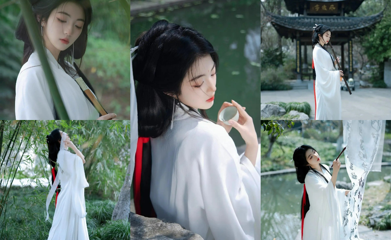 盡顯飄逸。手持書卷、玉杯，盡顯溫婉，適配園林、書院等古典場景