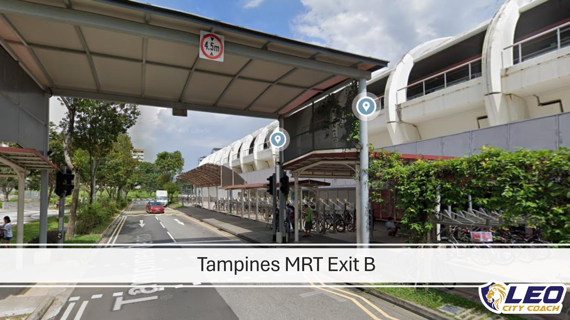 Tampines MRT Exit B pick-up point