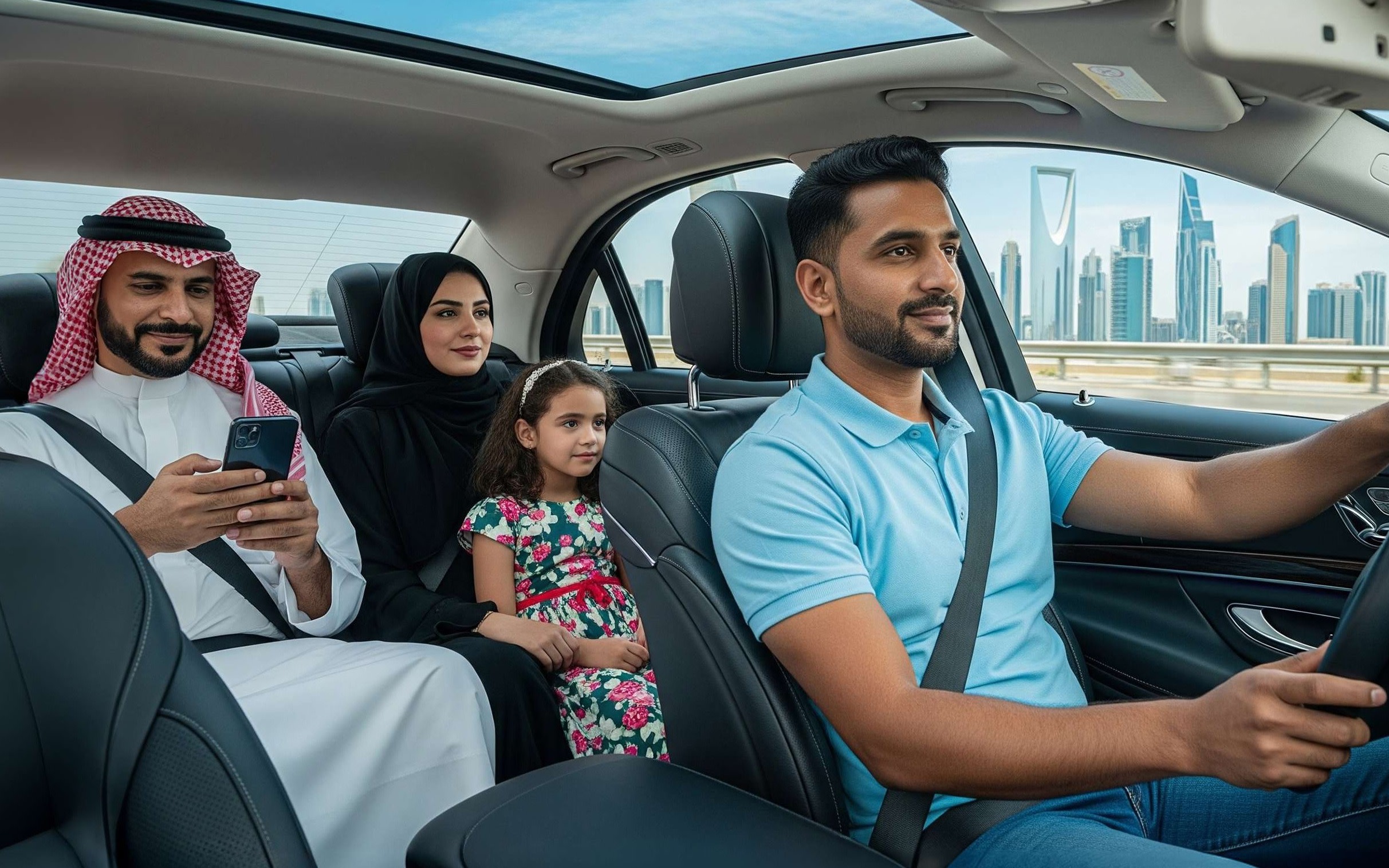 Riyadh Private Car Rental with Driver 