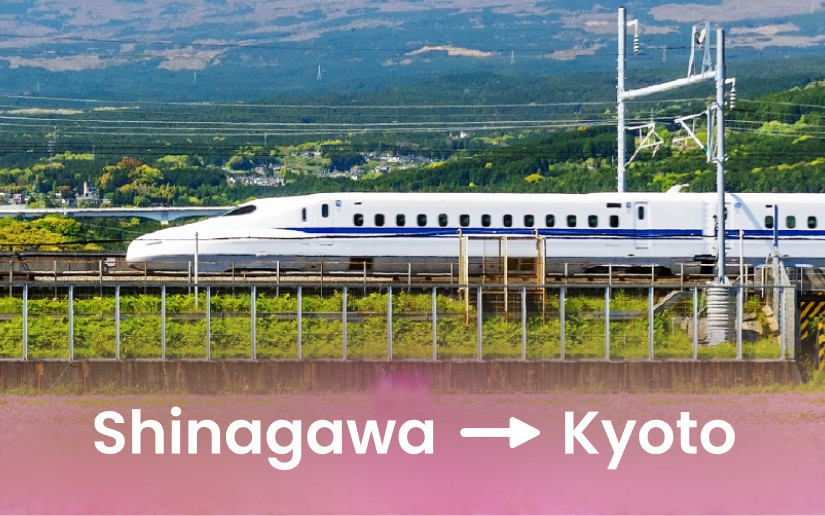 Shinagawa to Kyoto - Japan Rail Shinkansen (Bullet Train) Ticket