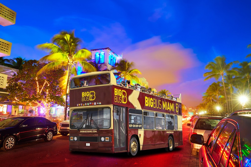 邁阿密敞篷觀光巴士夜遊之旅