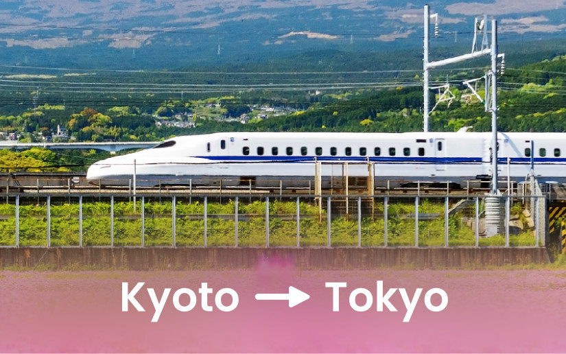 Kyoto to Tokyo - Japan Rail Shinkansen (Bullet Train) Ticket