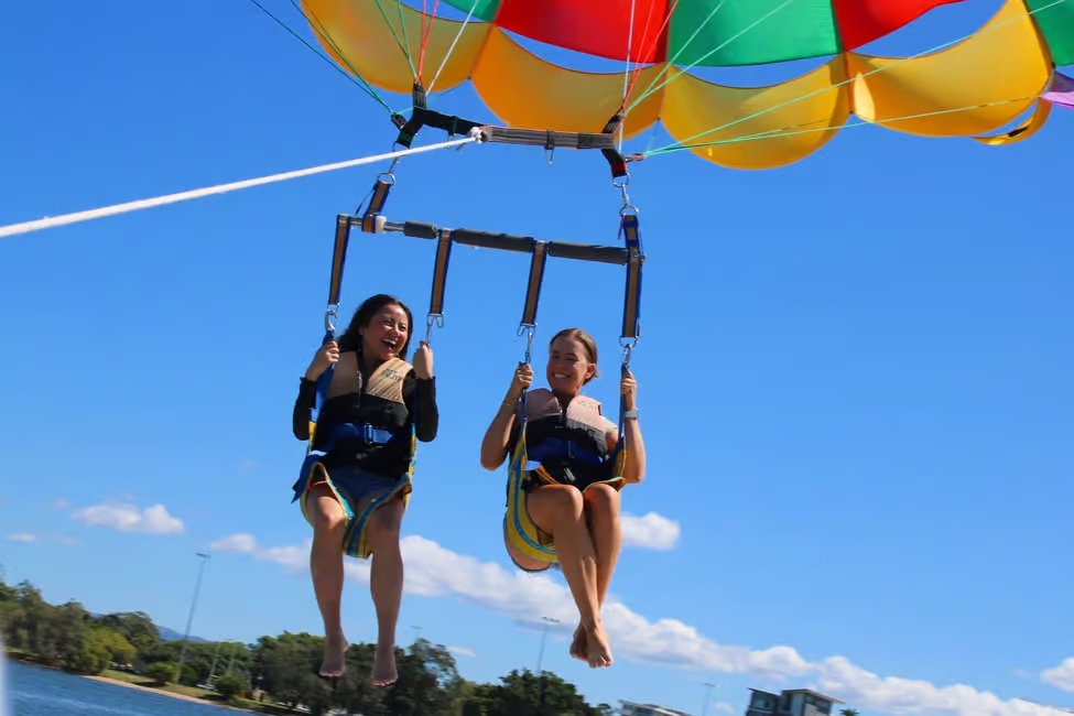 Parasailing over Surfers Paradise