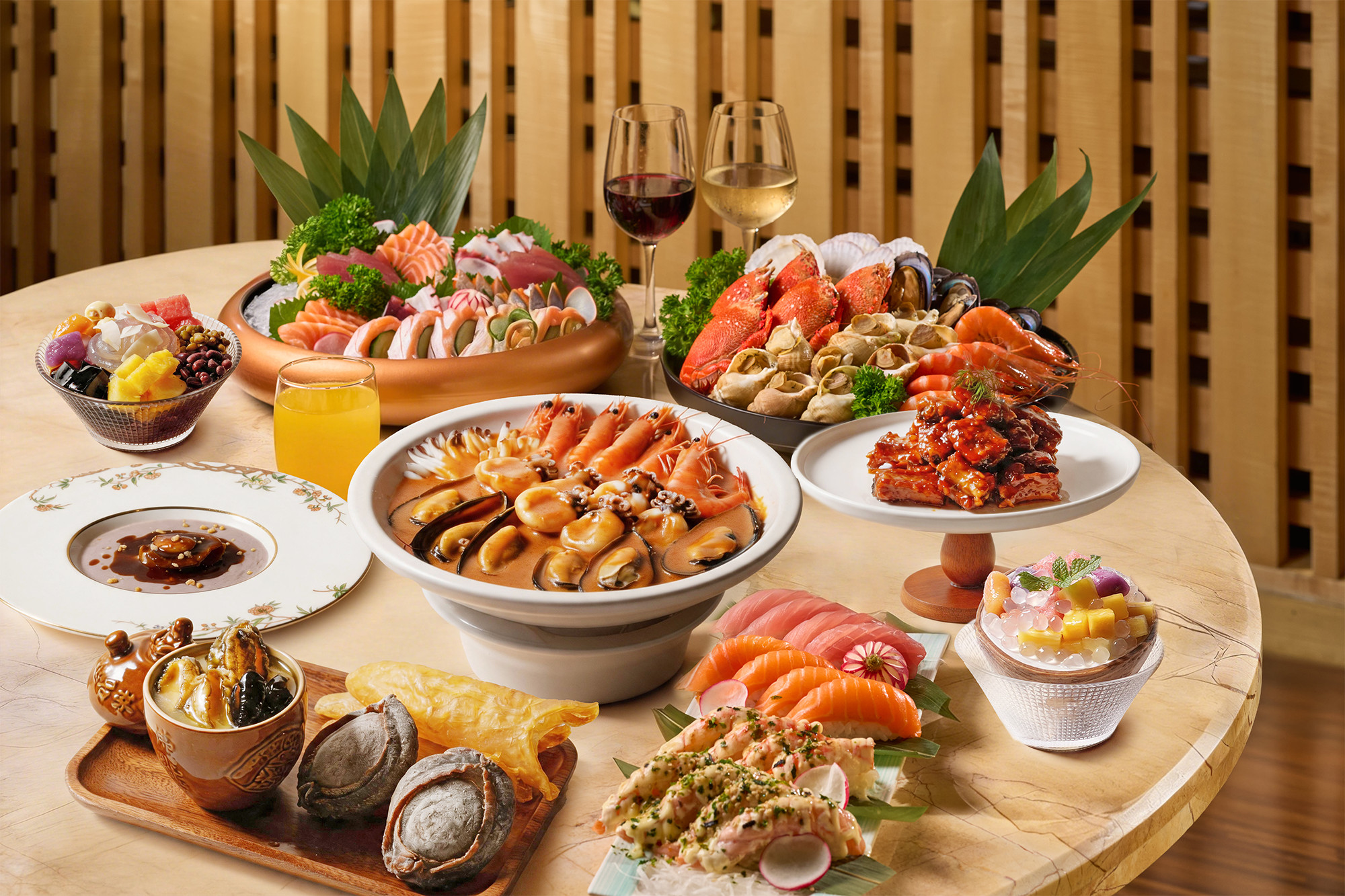 [Shved stoli chegirmasi] JW Marriot mehmonxonasi Shenchjen - Shved stoli vaucheri | Cafe Chinois dengiz mahsulotlari shved stoli G‘arb restorani | Shved stoli kechki ovqat | Shved stoli tushlik