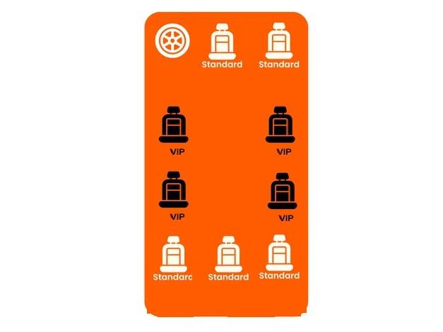 9人座小巴座位表