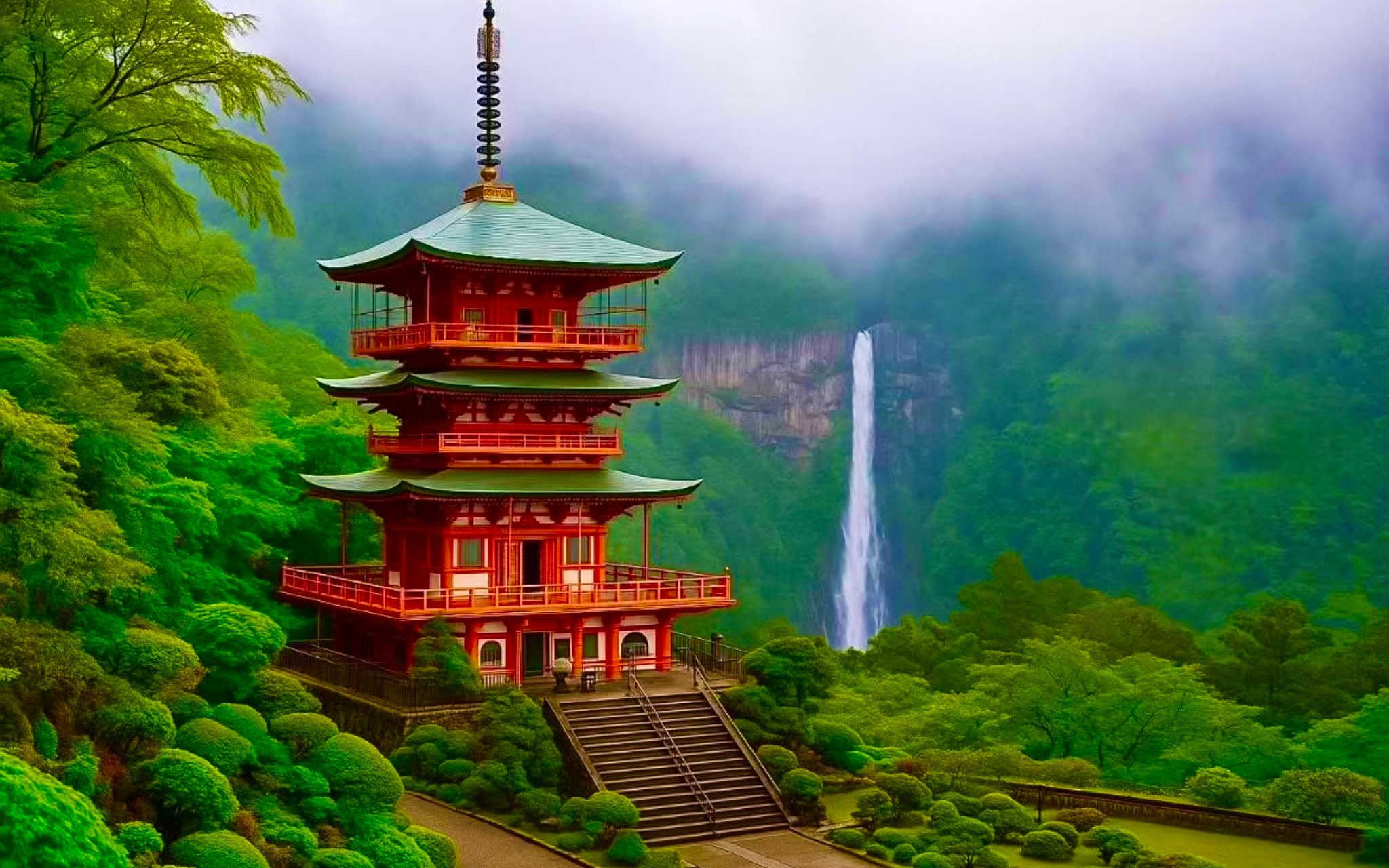 Wakayama: Mt. Koya & Nachi Falls Full-Day Private Tour