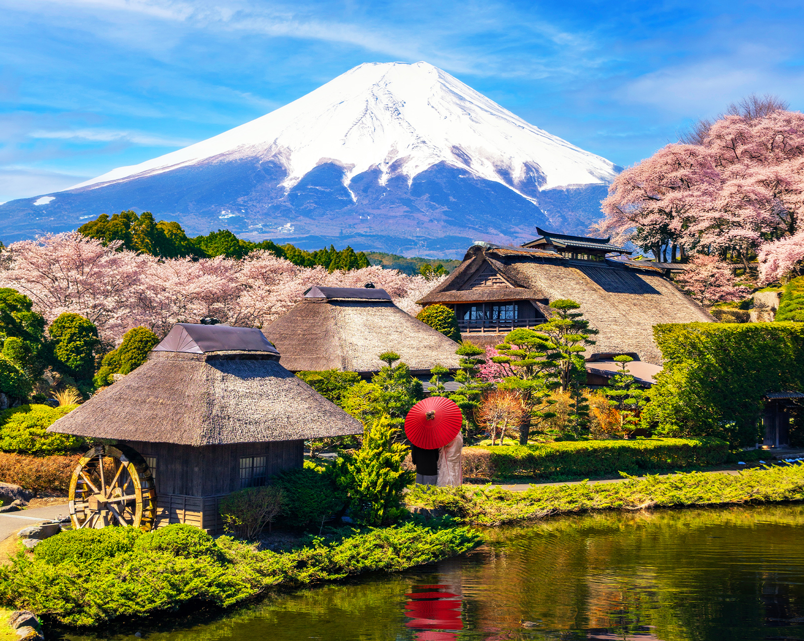 富士山探索之旅-新倉山淺間公園·天梯小鎮·忍野八海·河口湖大石公園·西湖療愈里根場一日遊