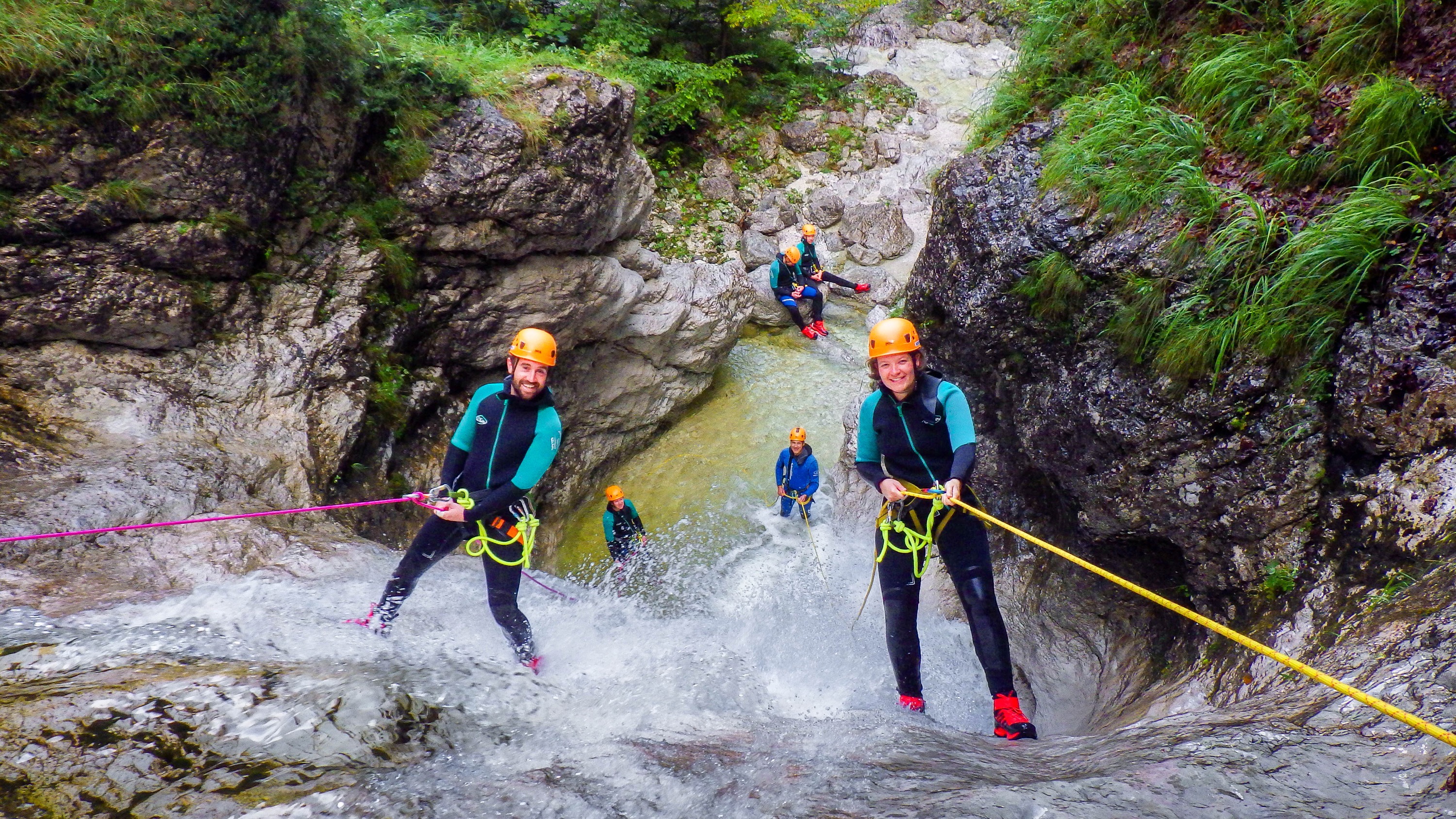 Extreme canyoning in Triglav national park