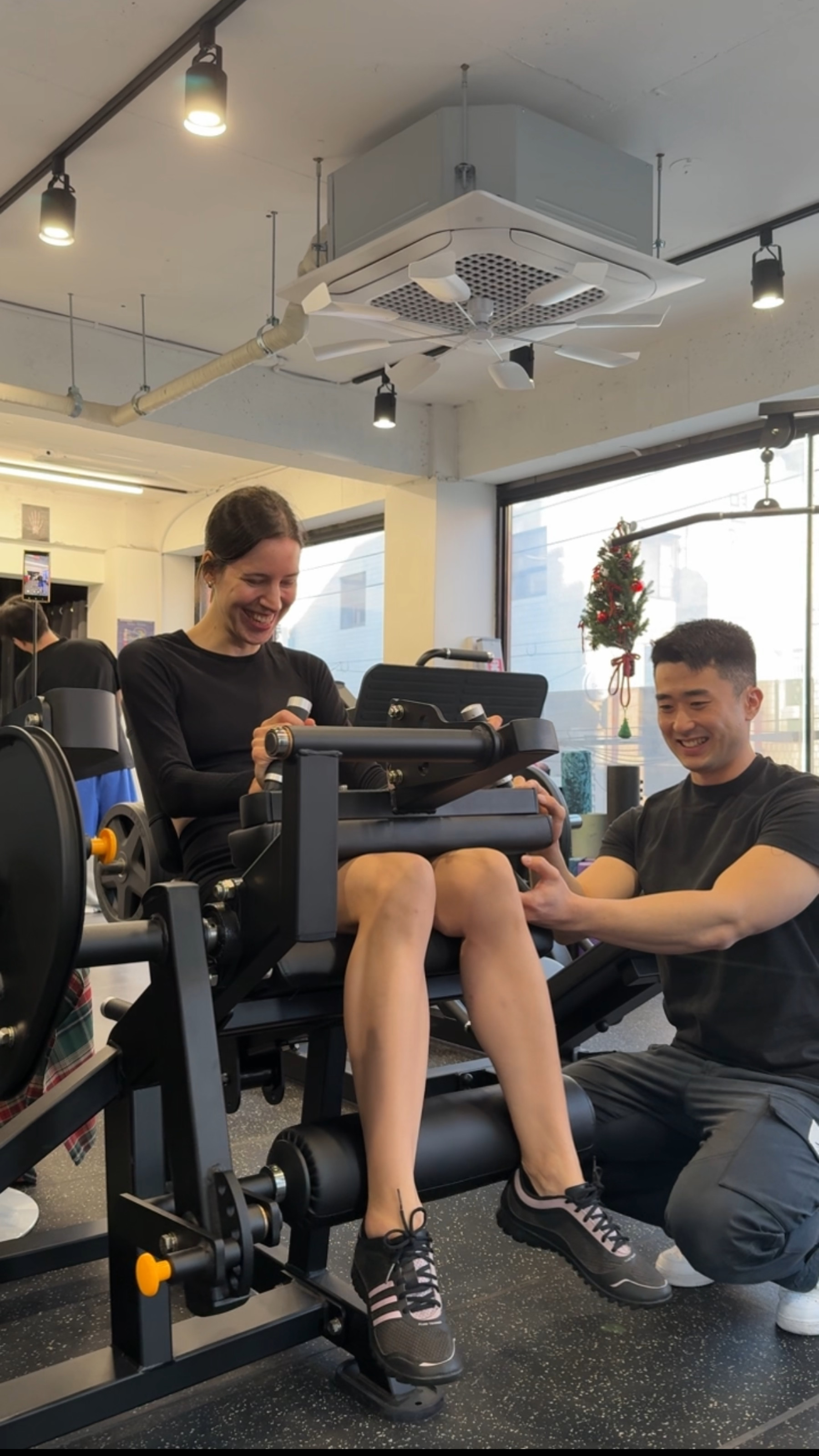 Workout in the gym with Korean trainer Jay