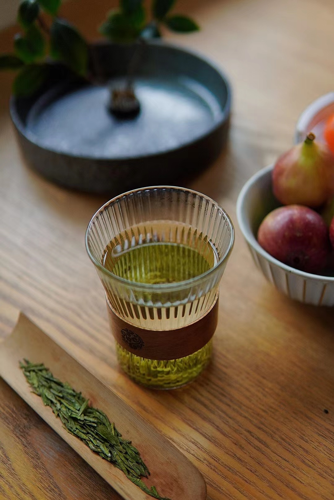 喝茶（正宗的西湖龍井茶）