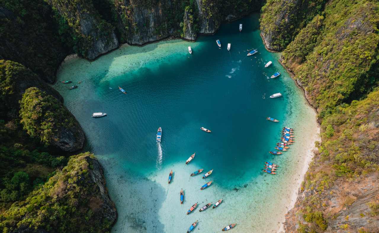 Phi Phi Islands & Maya Bay Half-Day Longtail Boat Experience