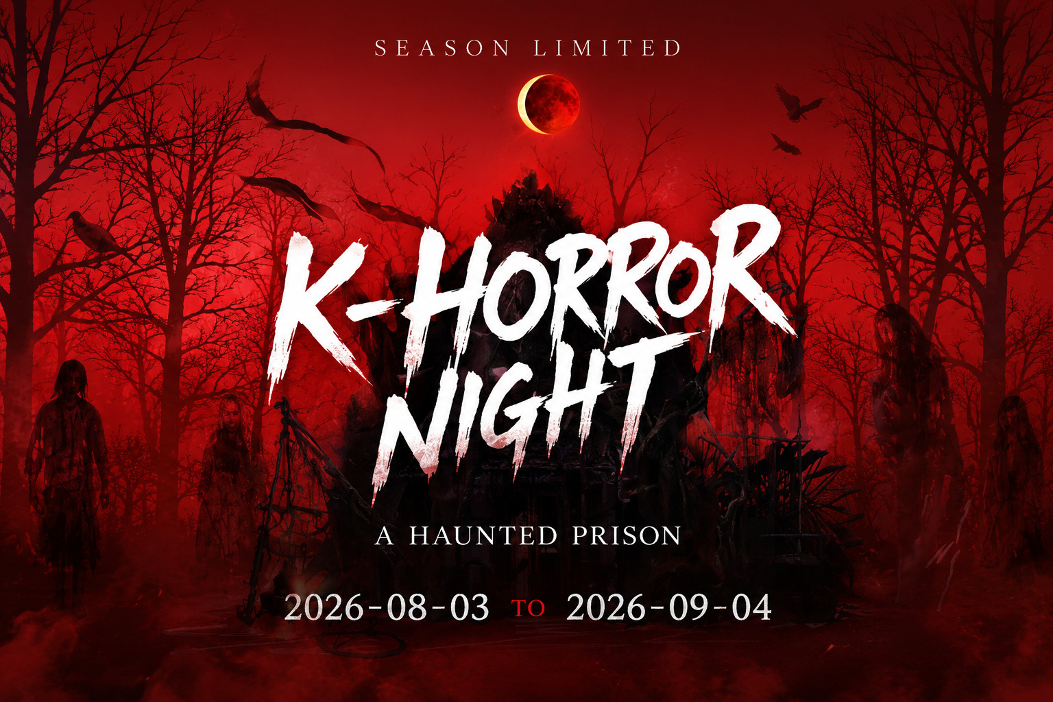 🎃 方案三限定 | 八月獨家 – 韓式恐怖之夜
僅限方案三。夜幕降臨後，造訪韓國民俗村，體驗限時的韓式恐怖之夜，傳統街道將變身為身歷其境的韓式恐怖景點。