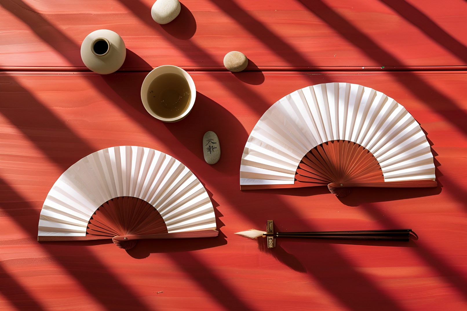 Sip warm Korean flower tea as you paint.  Every session begins with traditional tea served  at a low Korean table — slow, calm, and memorable.