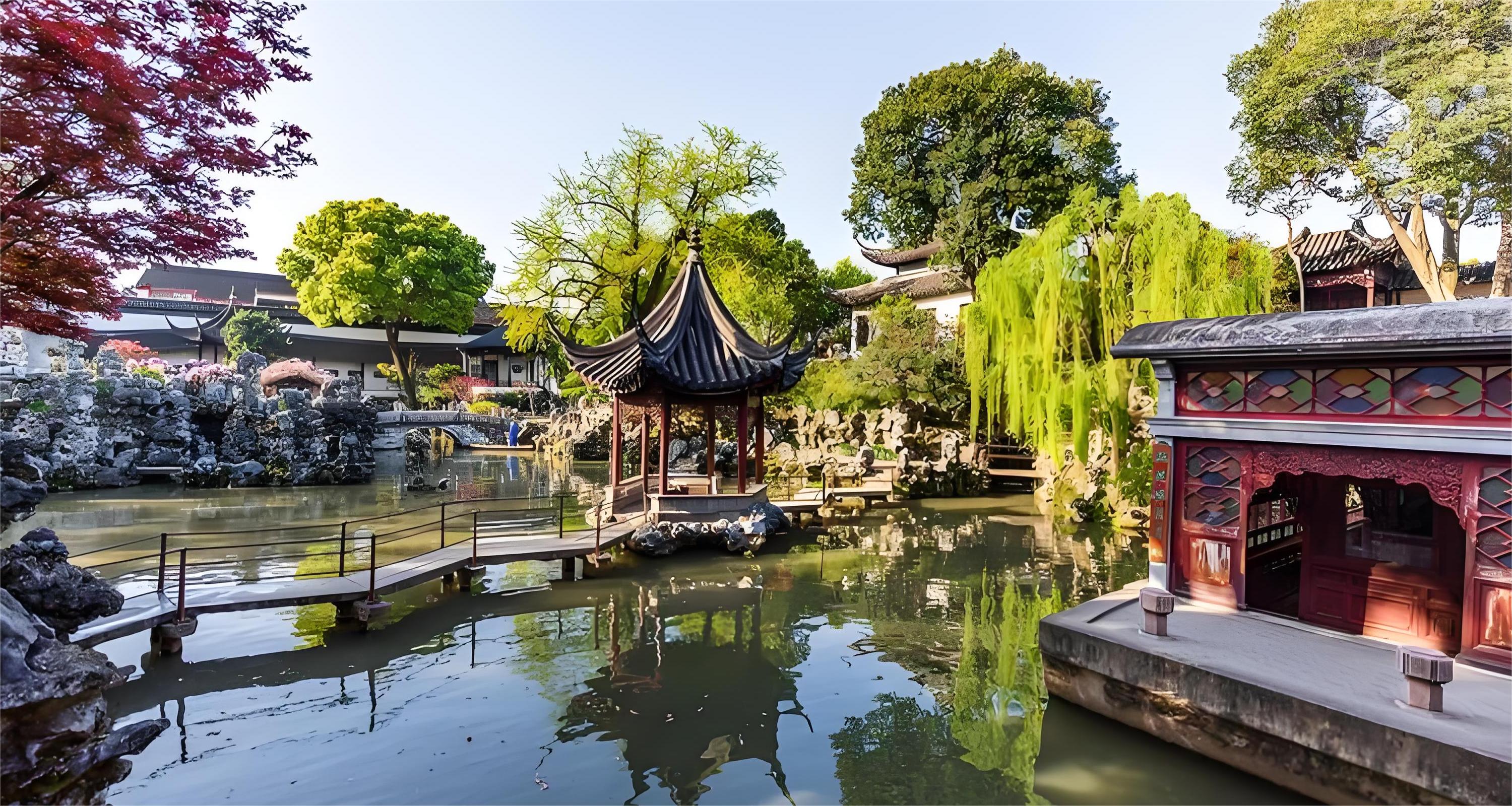 蘇州周莊+市區自選景點（拙政園 獅子林 網師園 寒山寺 盤門五選一）