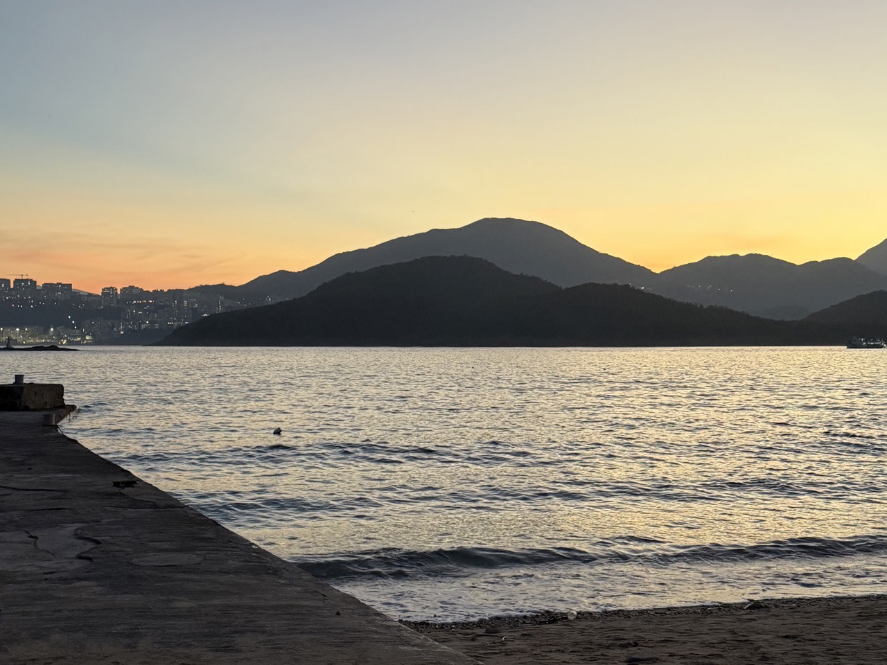 Sunset Golden Hour, Sharp Island, Hong Kong UNESCO Global Geopark (Yacht Cruise through Four Sea Arches Volcano in Hong Kong)