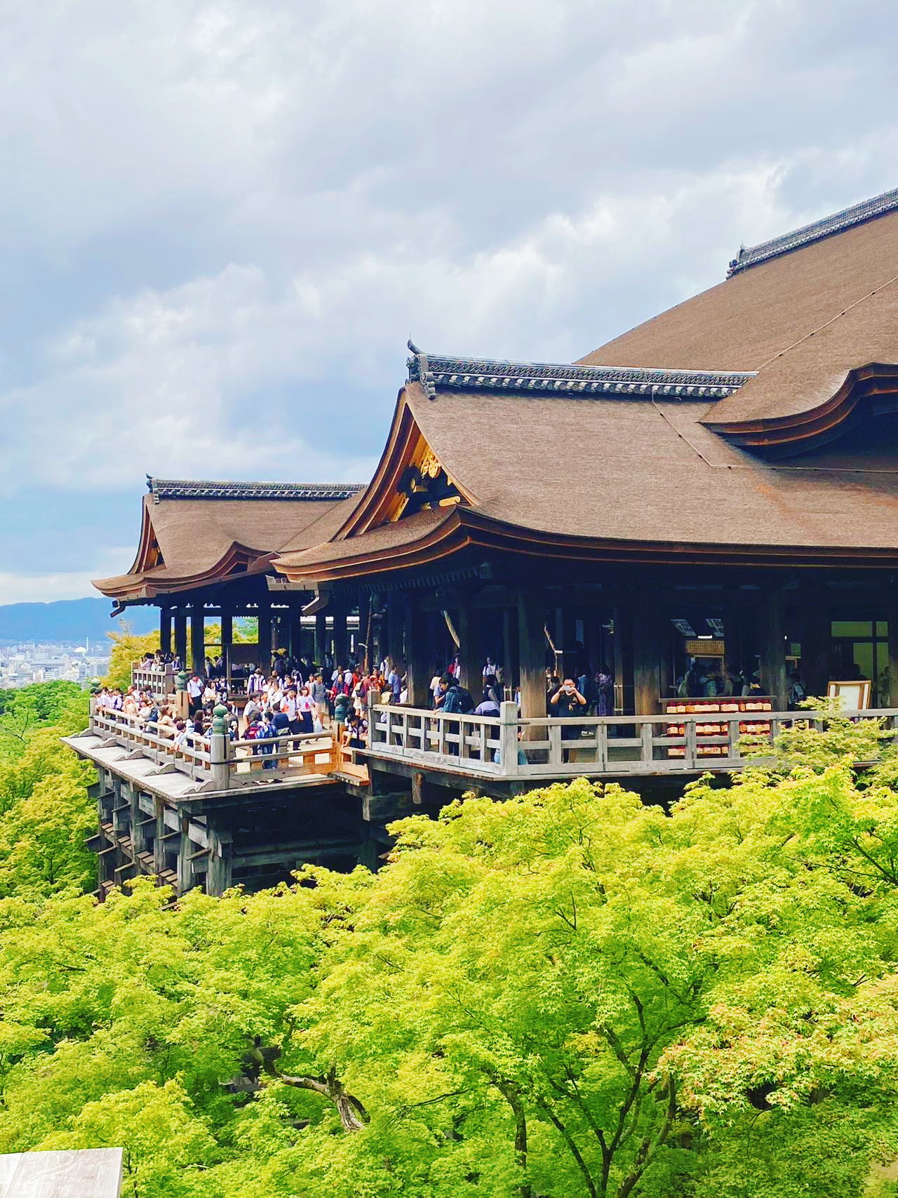 Kiyomizu-dera is one of Japan’s most iconic temples. Its wooden stage that juts out over a cliff offers stunning views of Kyoto—and is even featured in Detective Conan!