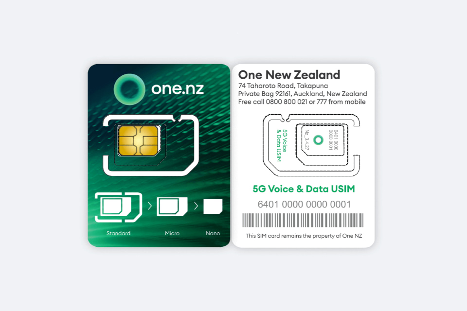 紐西蘭4G上網SIM卡（Vodafone提供）