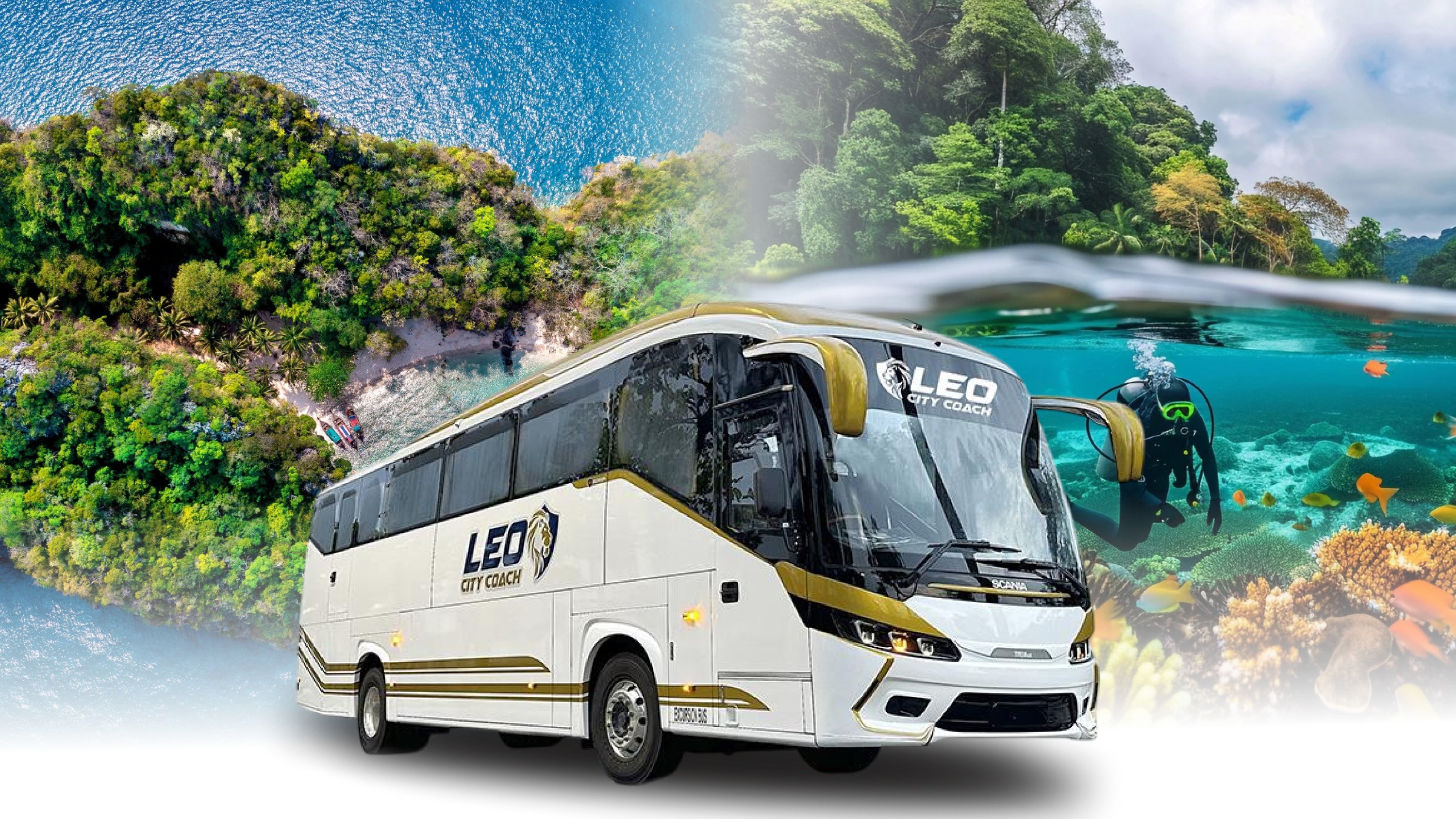 Остров Тиоман Автобус и паром от Leo City