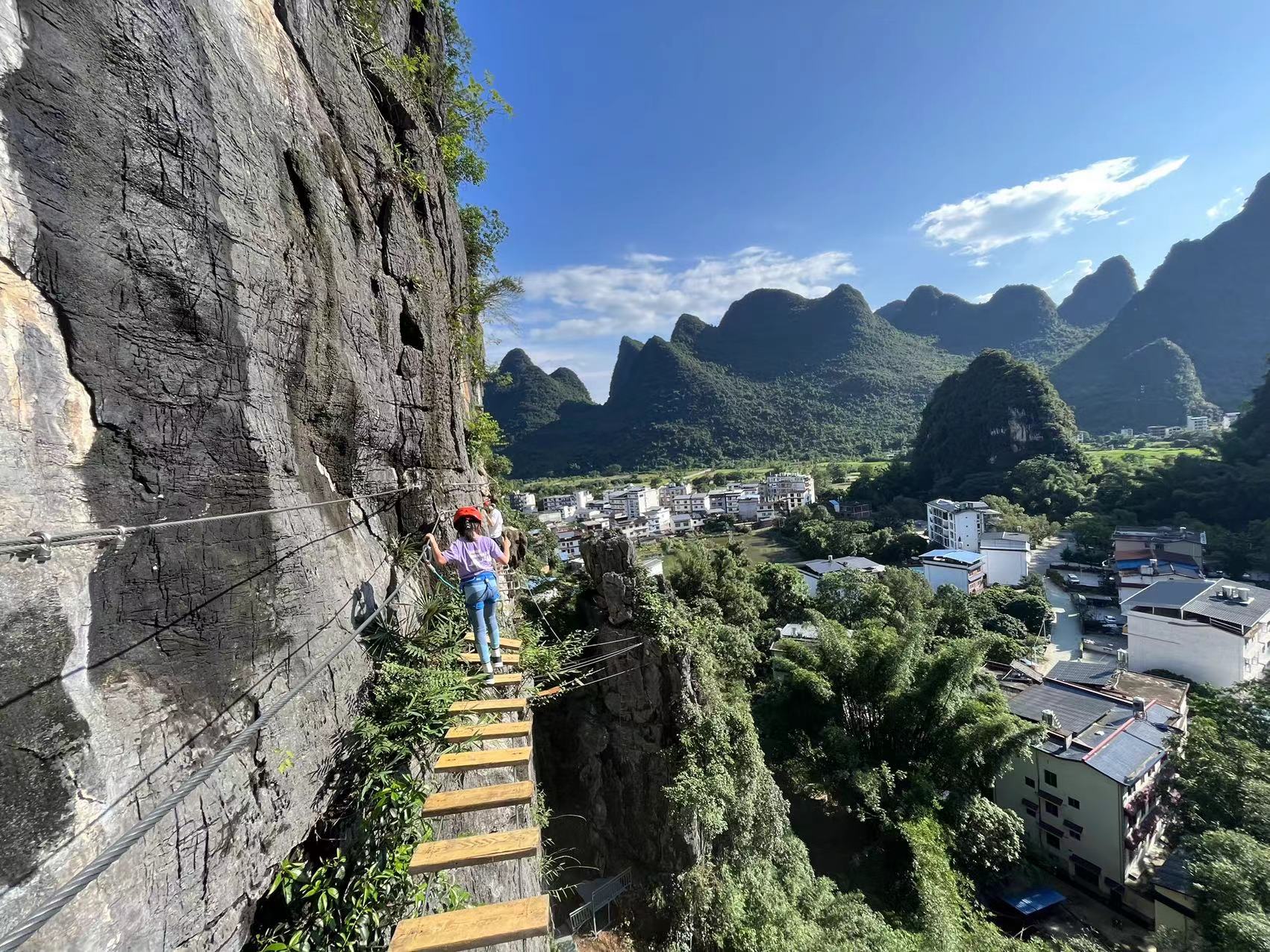 Guilin Yangshuo Tadpole Mountain Via Ferrata Private Activity Experience