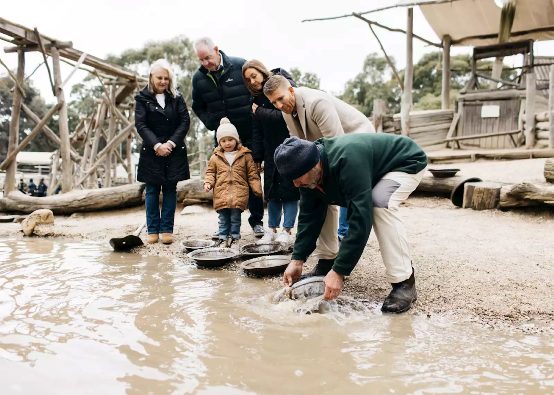 Gold Panning at Sovereign Hill