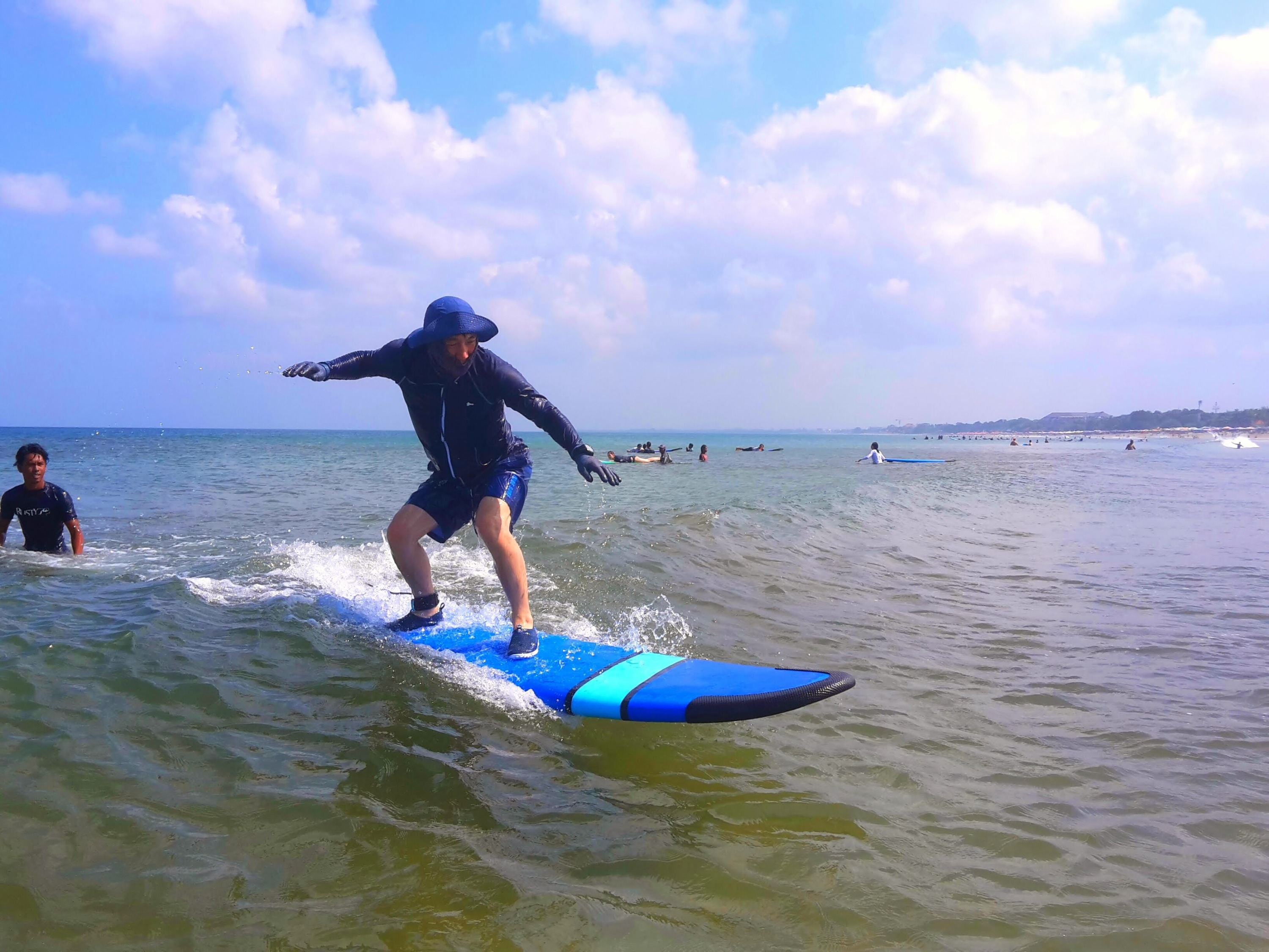 Surfing Lesson at Legian Beach by 7Surf Bali