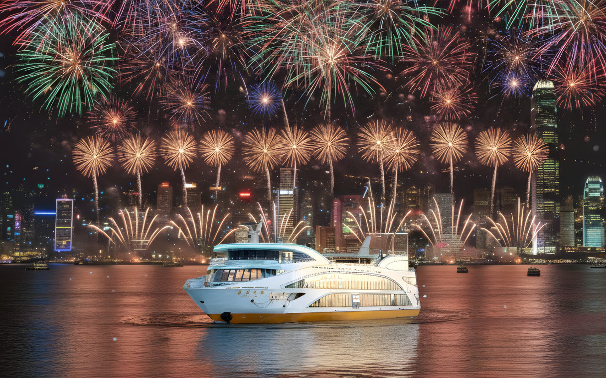 Oriental Pearl New Year Fireworks Display