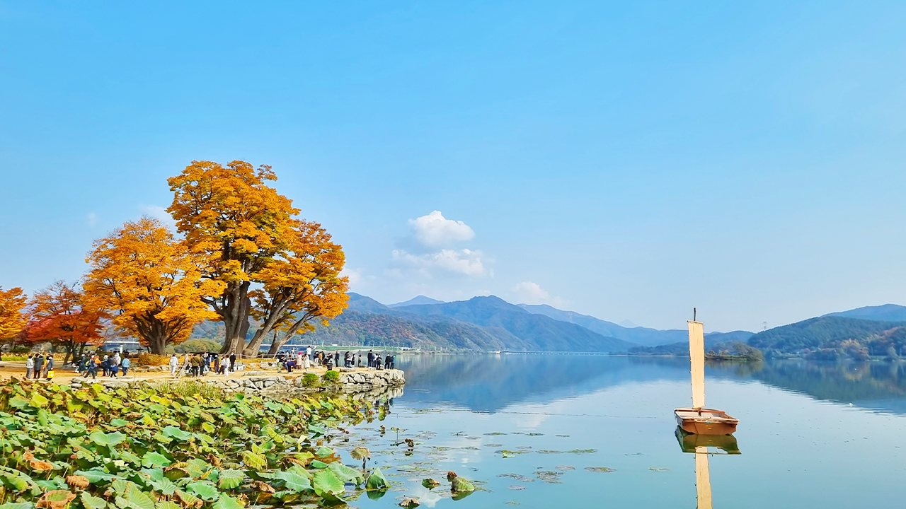 四季更迭,景色溫柔變幻。這裡是首爾近郊最受歡迎的自然景點之一。 四季更迭,景色溫柔變幻。這裡是首爾近郊最受歡迎的自然景點之一。
