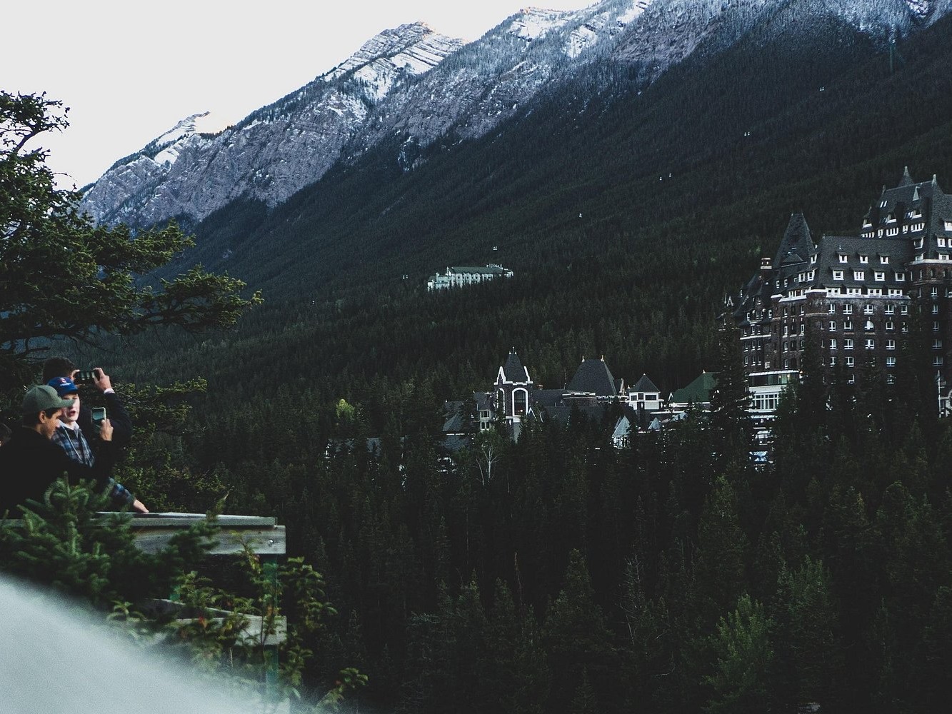Visit the iconic Fairmont Banff Springs, a castle nestled in snowy alpine grandeur
