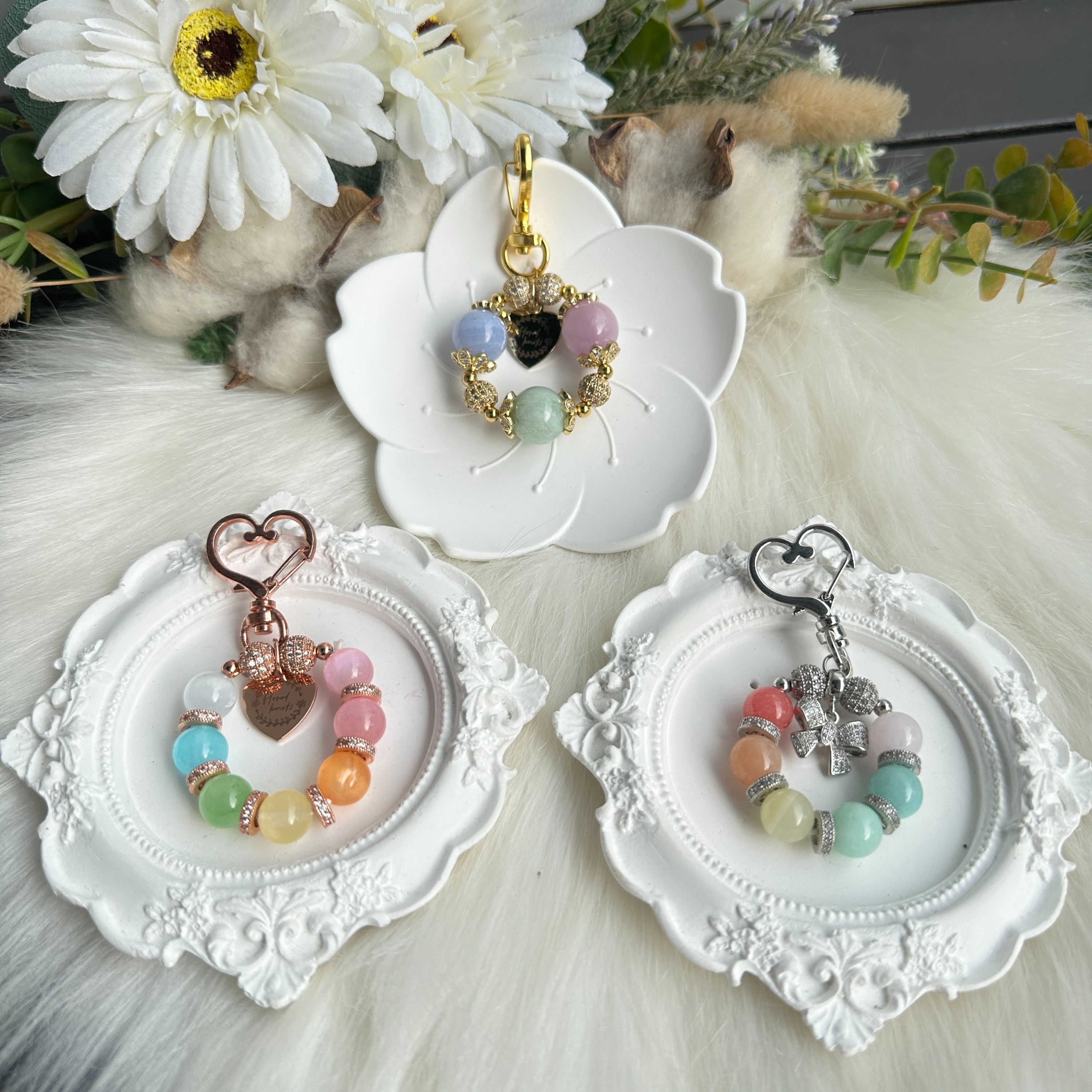 Gemstone Bag Charm/Keychain Workshop by Floral Knots