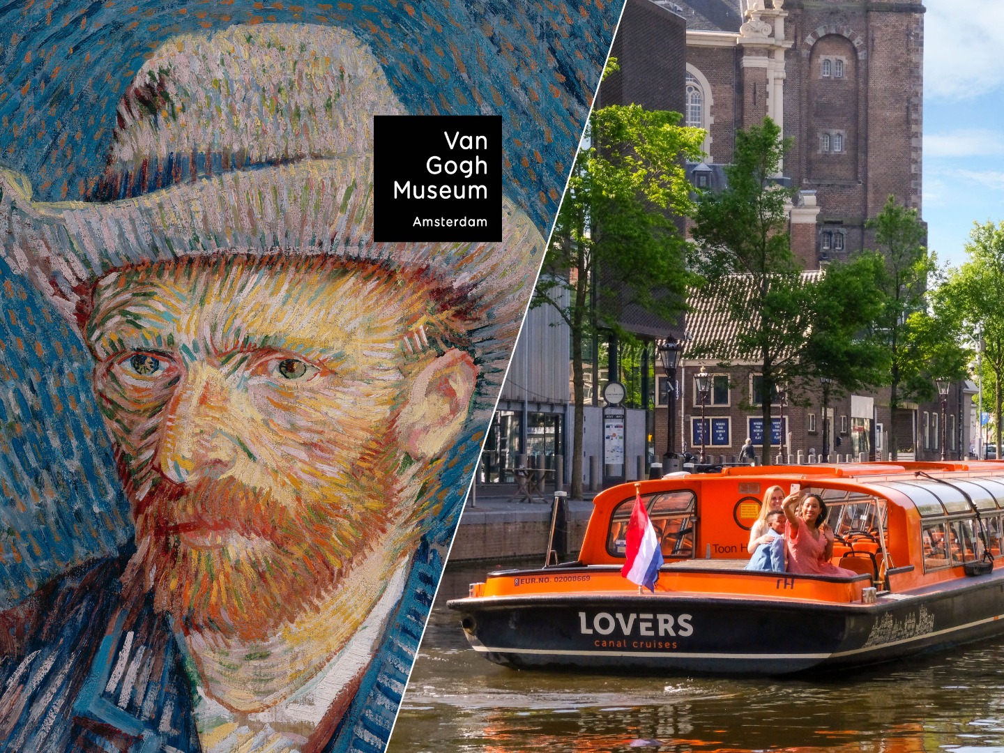 阿姆斯特丹梵谷博物館門票＆1小時運河遊船