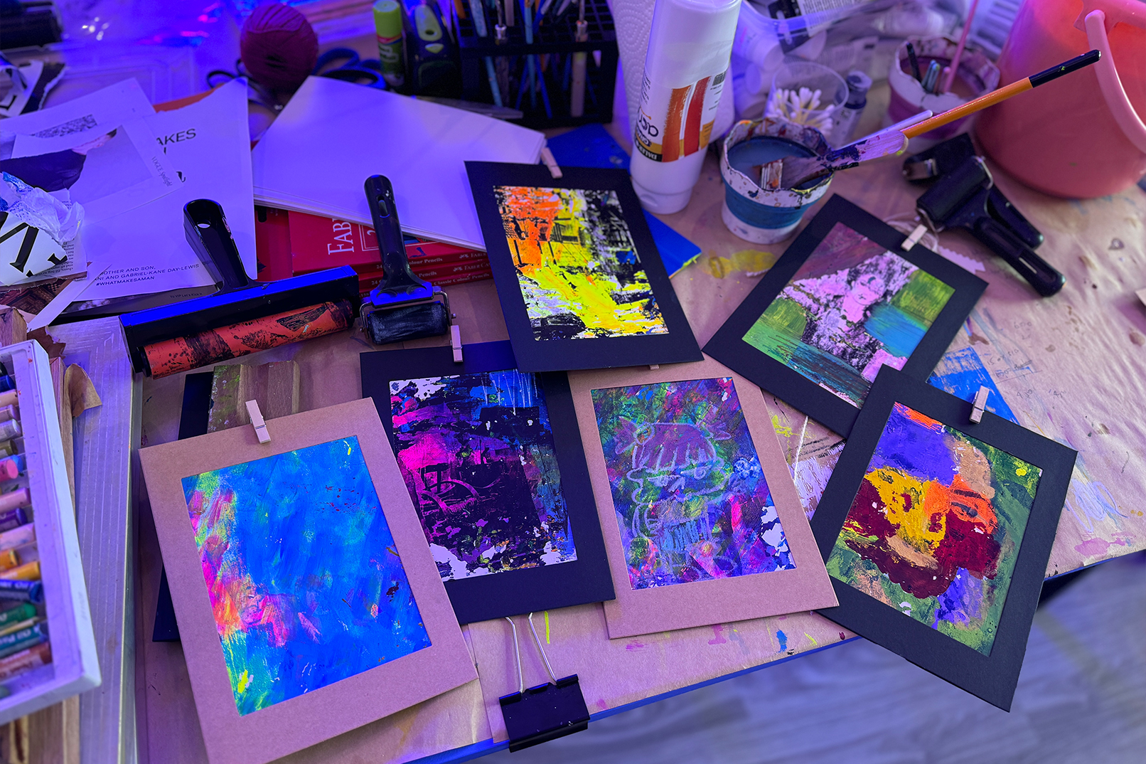 Learn how to use gel plates and paint to create beautiful prints