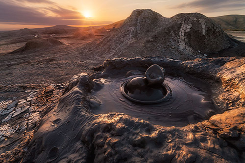 Baku Gobustan Rock Art & Mud Volcanoes Half-Day Tour
