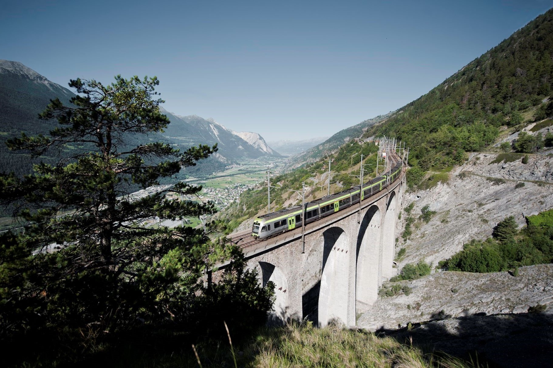 Interlaken and the Green Train of Swiss Alps from Milan