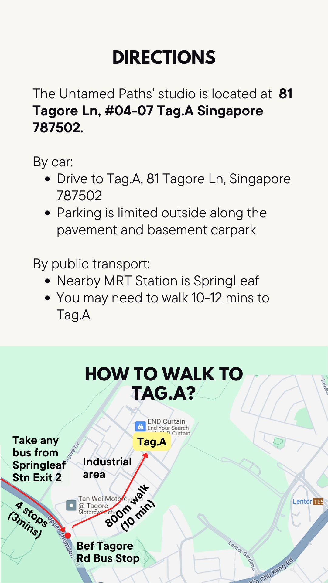 directions for the untamed paths