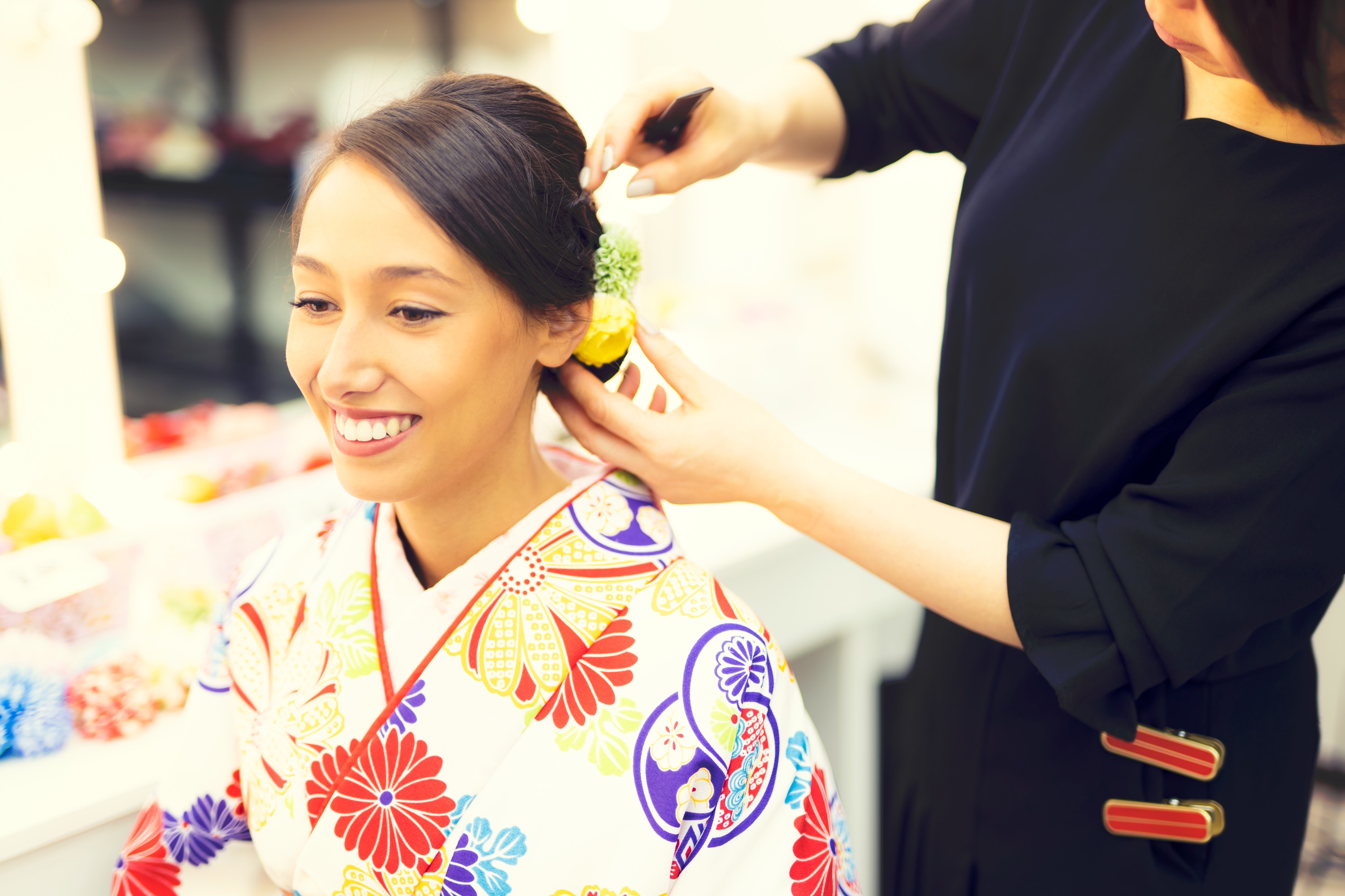 Have a professional hairstylist elevate your look for a day out around Kawagoe.