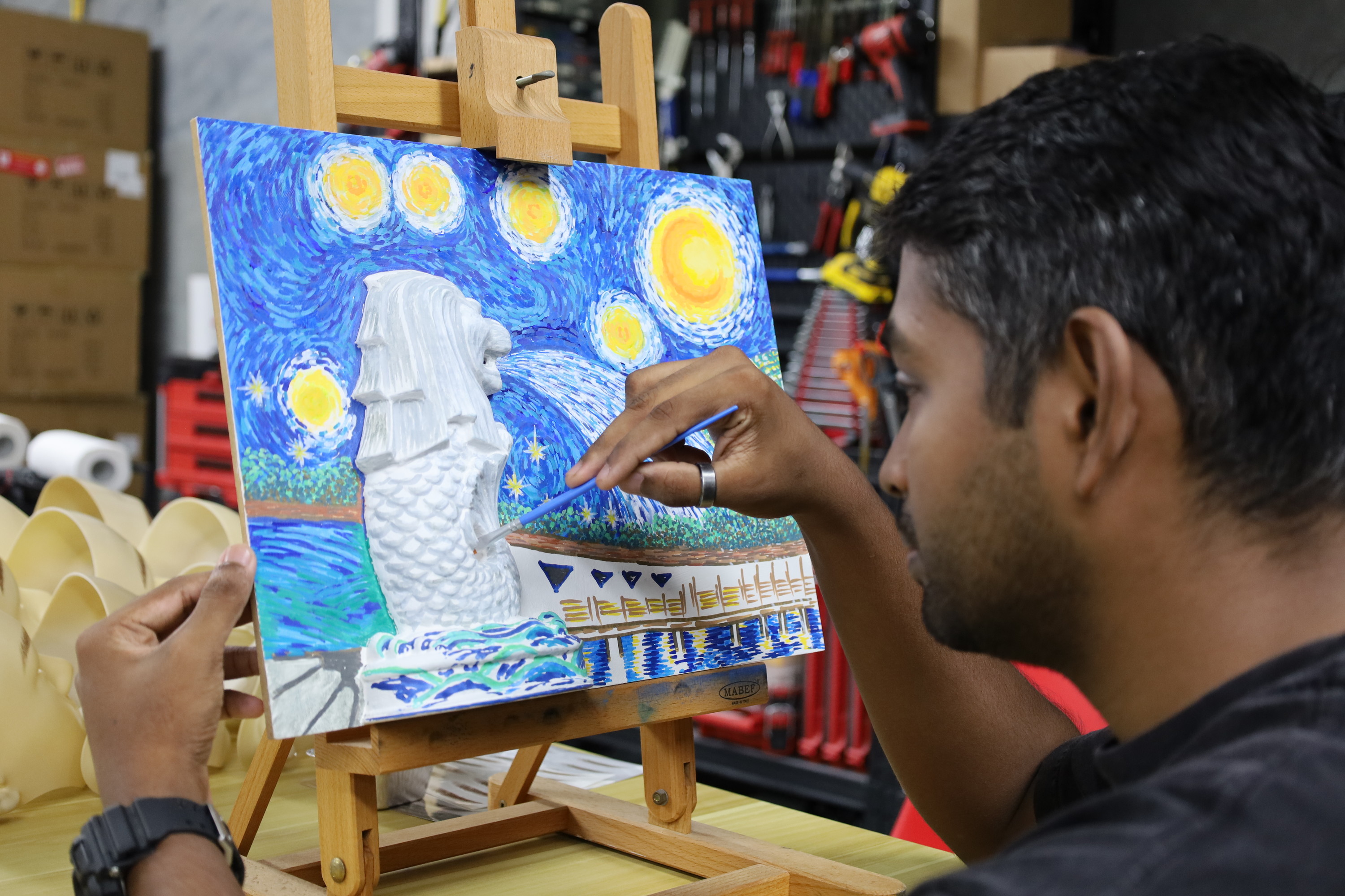 3D Art Jamming and Canvas Painting in Singapore