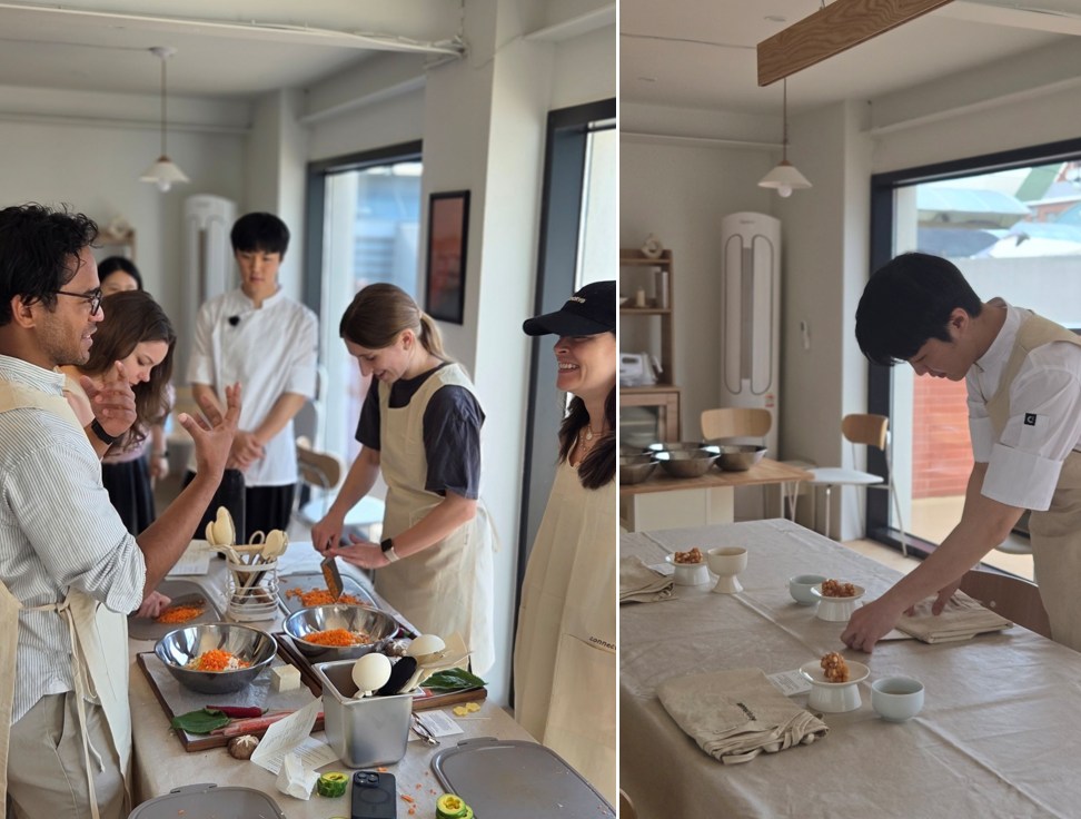 Seoul Cooking Class with a former Michelin-Starred Chef+Market Tour