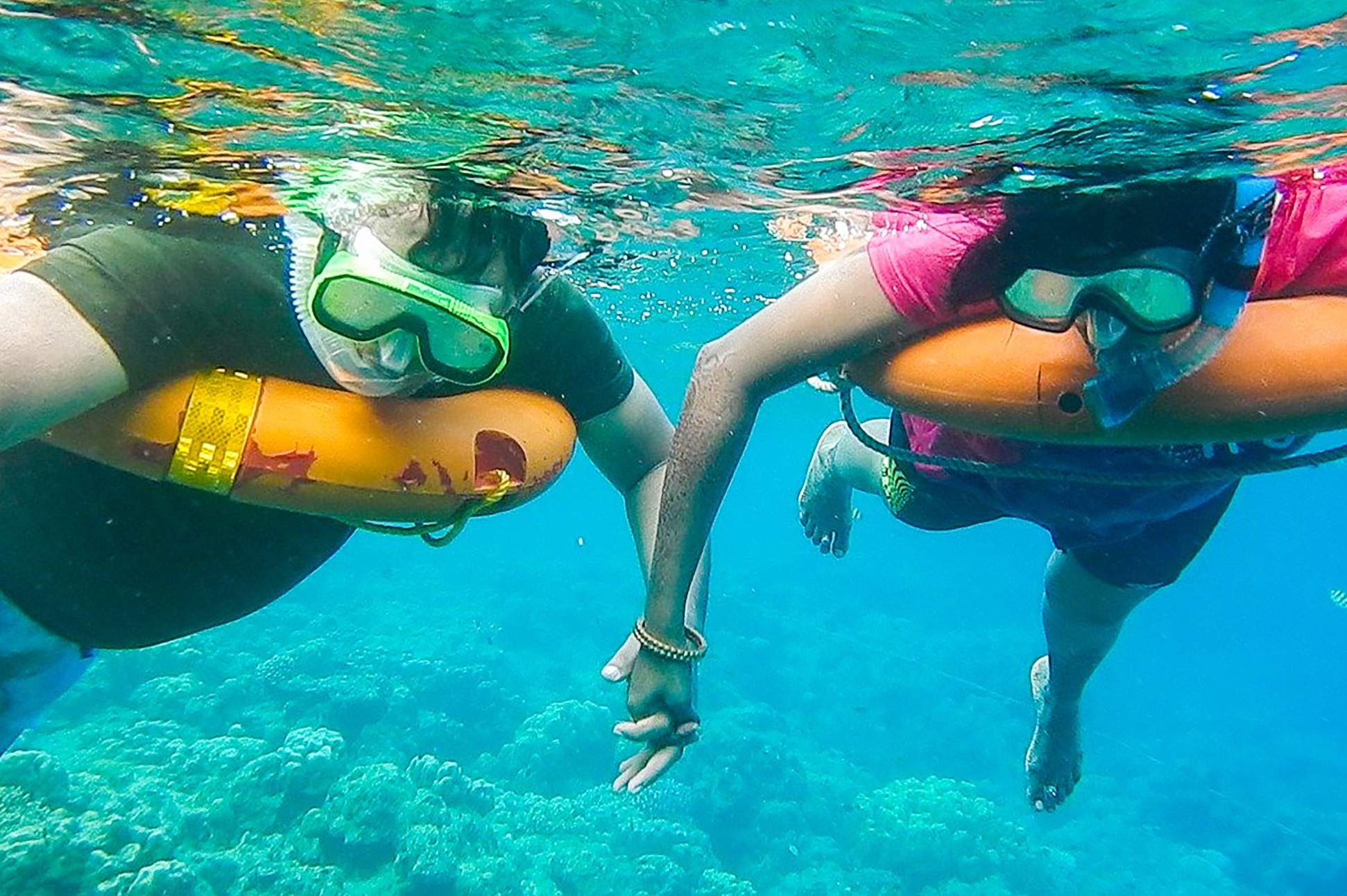 Glide through turquoise waters and spot exotic marine life beneath the waves