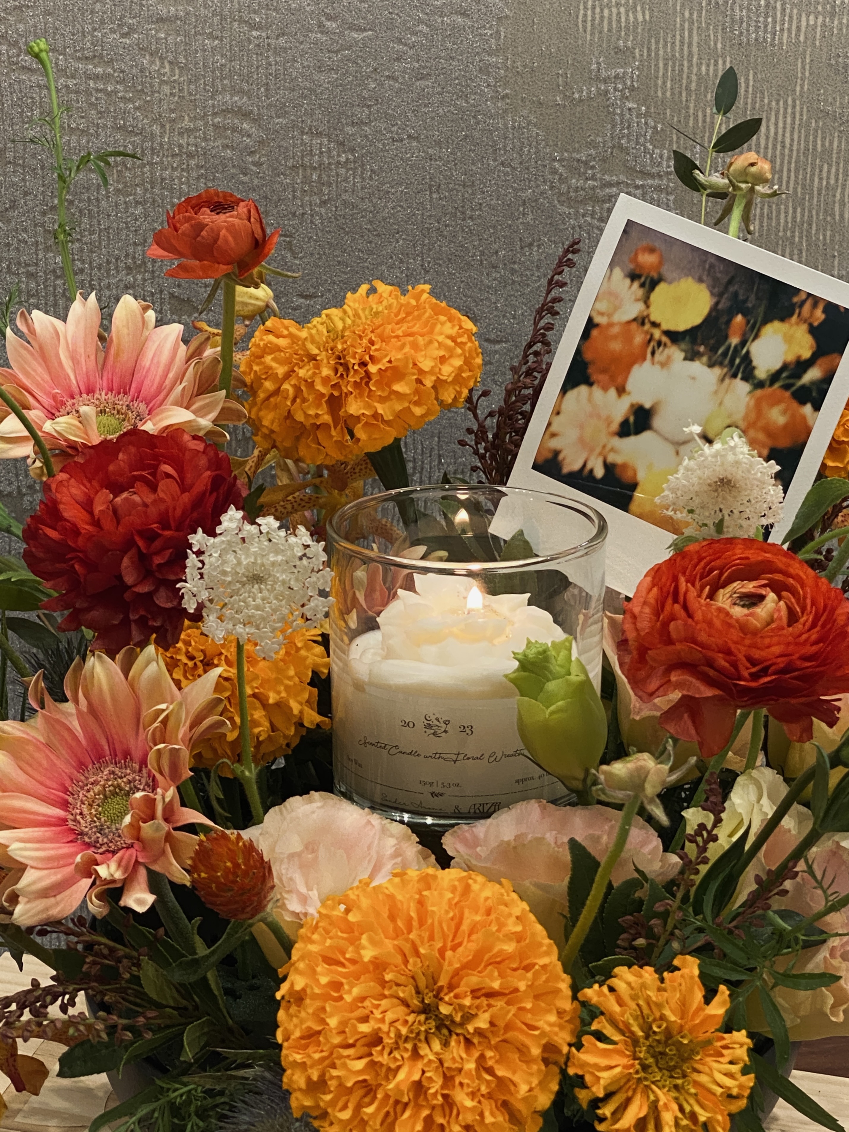 C'est La Vie' - Scented Candle With Floral Arrangement Workshop 