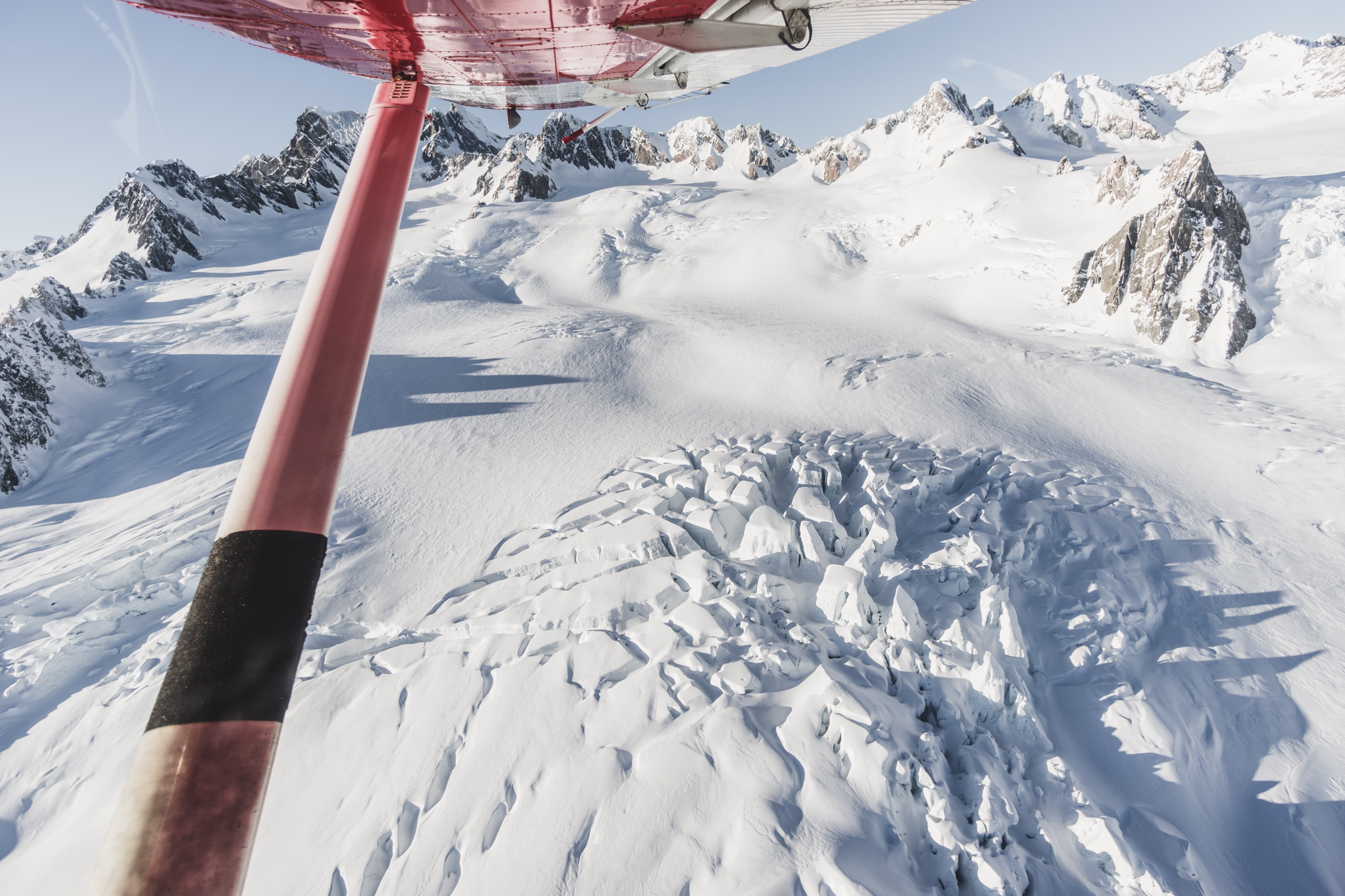 南阿爾卑斯山脈庫克山飛行體驗（直升機／雪上飛機）