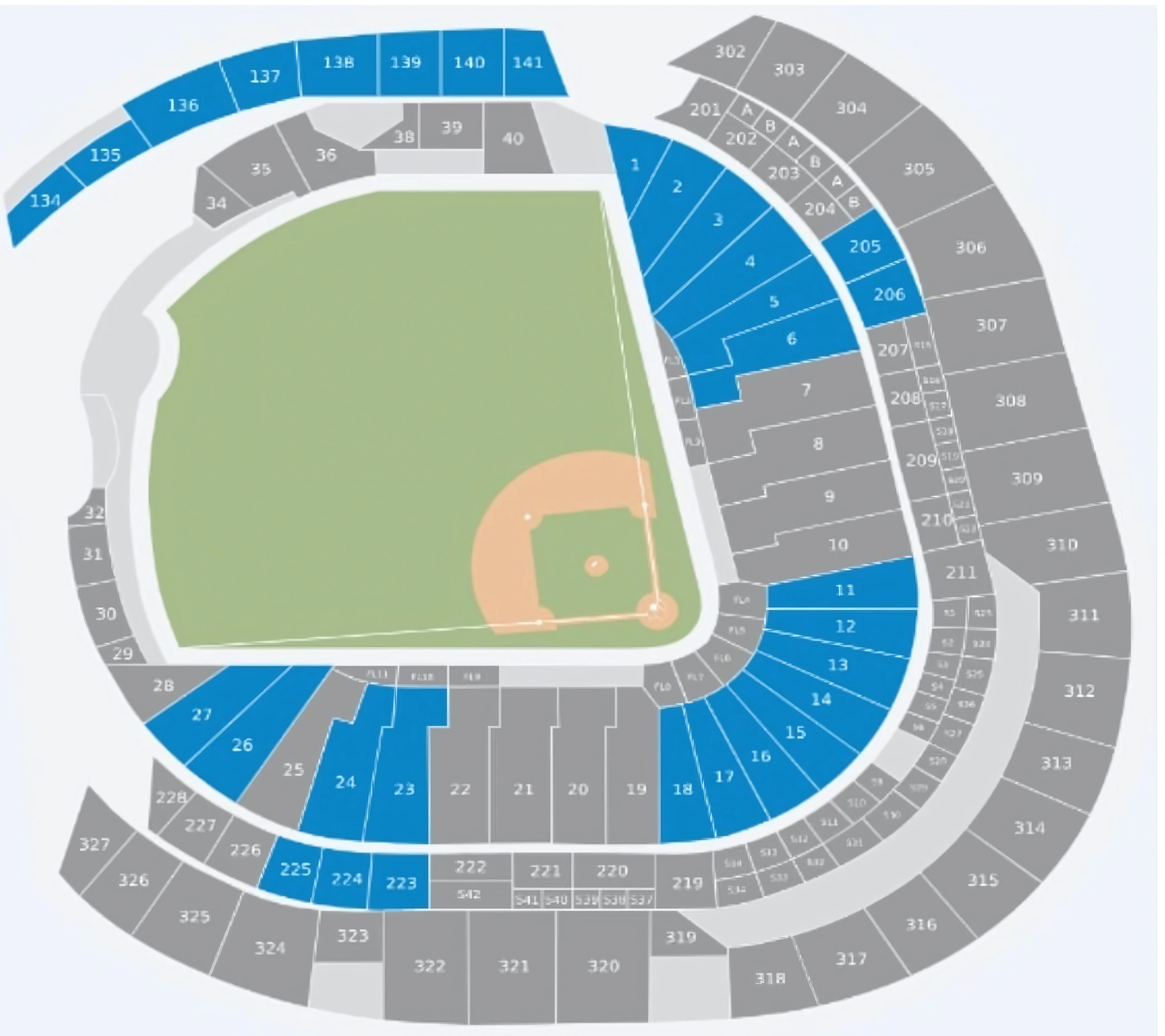 Seating map arrangement