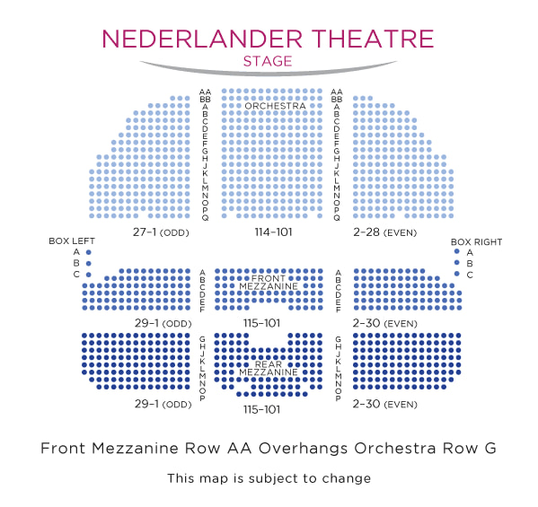 Seating map
