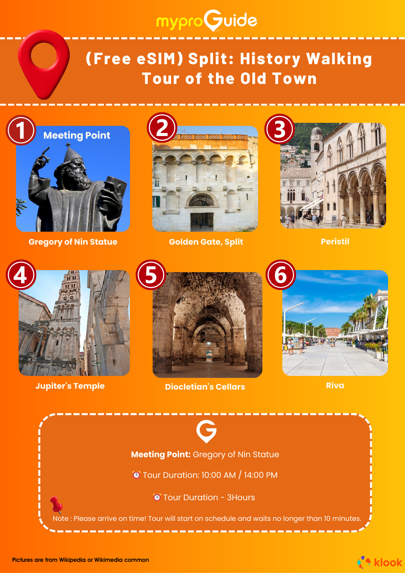 (Free eSIM) Split: History Walking Tour of the Old Town