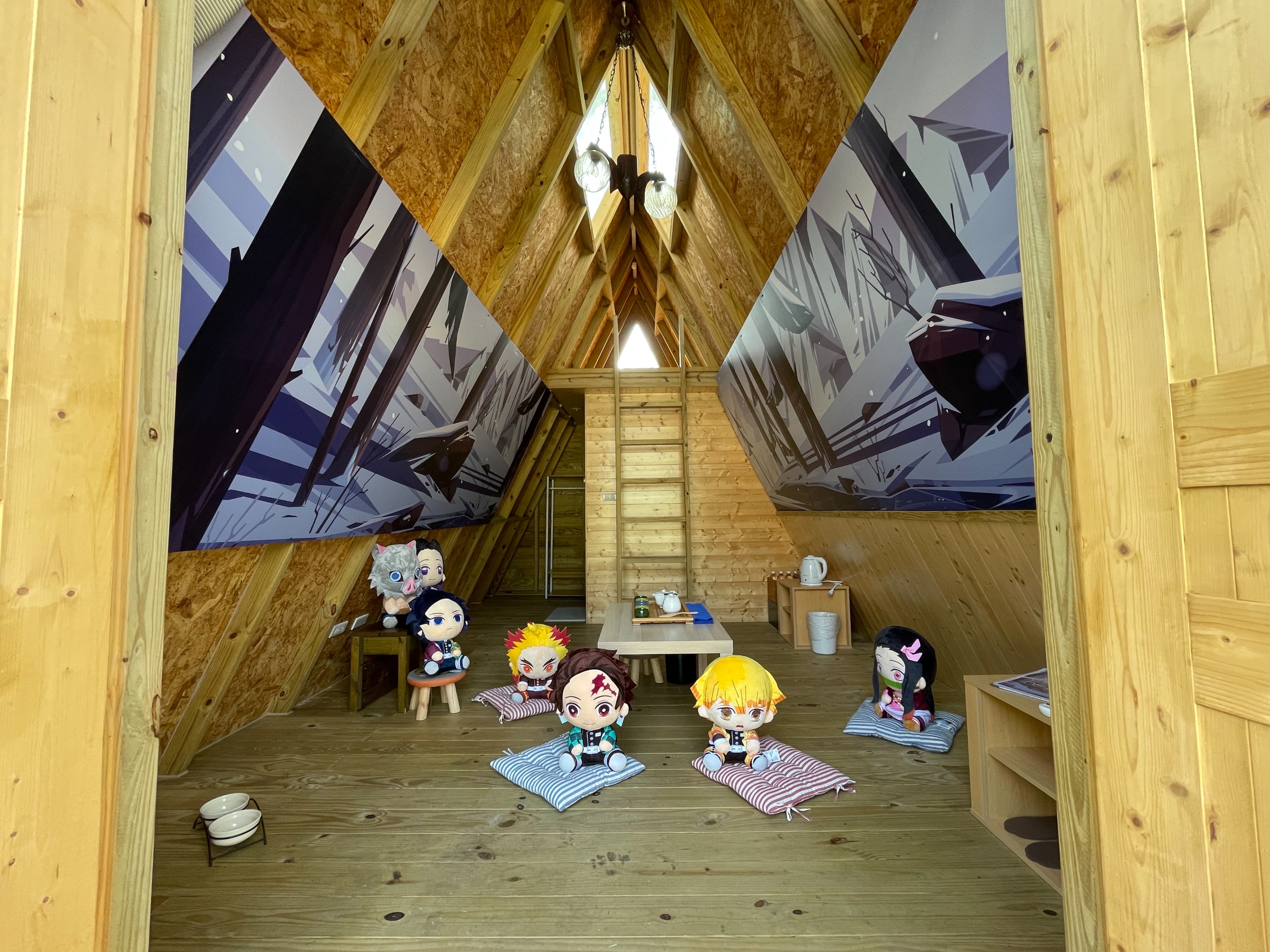 主題多樣的合掌屋區，有時下最夯的鬼滅之刃！