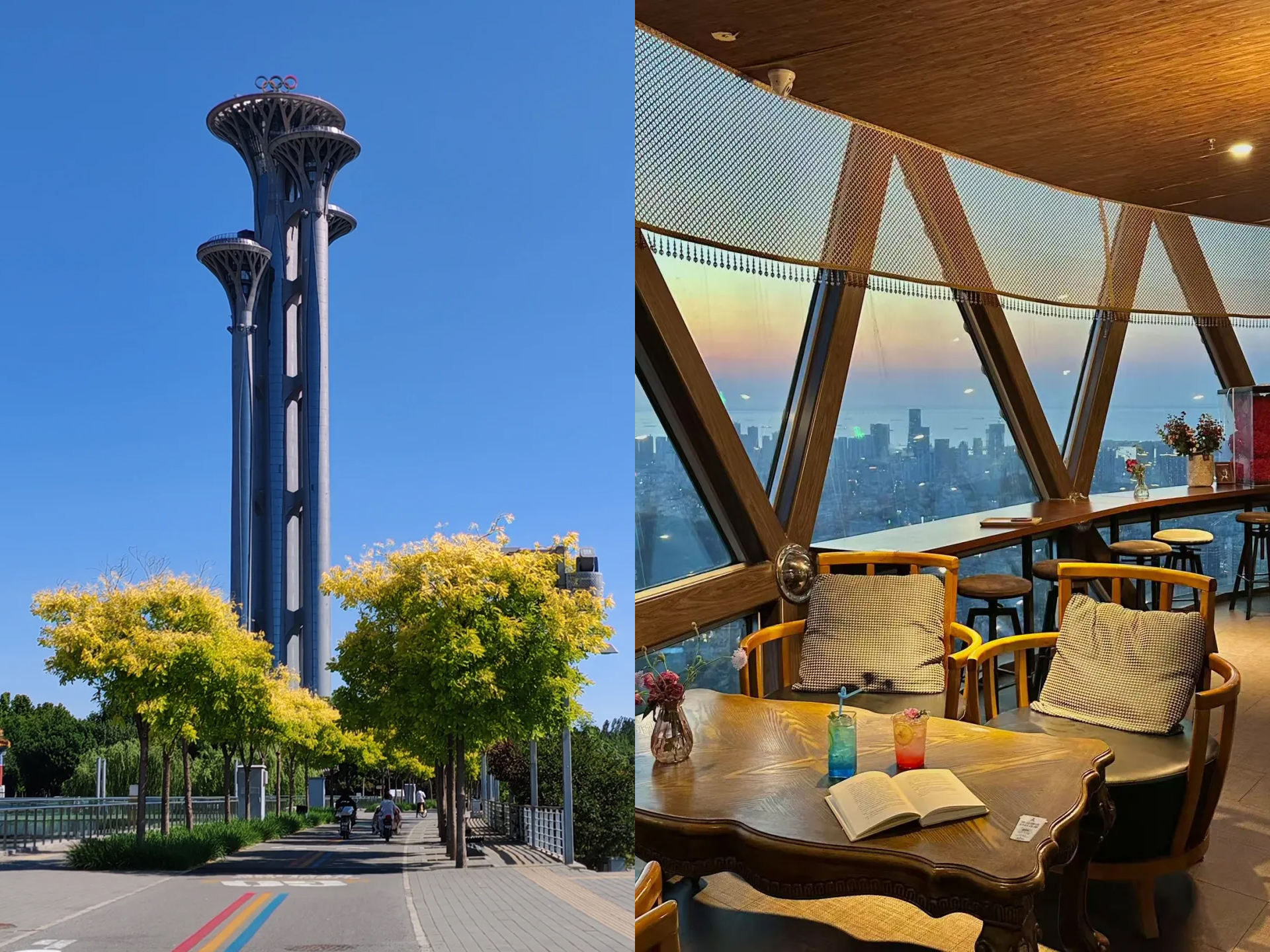 Qingdao's "Top of the City" is 232 meters high and is the best place to overlook the entire city. At the 160-meter-high rotating observation deck, you can enjoy a 360-degree panoramic view of Qingdao: the old city with red tile roofs, the new city with ta